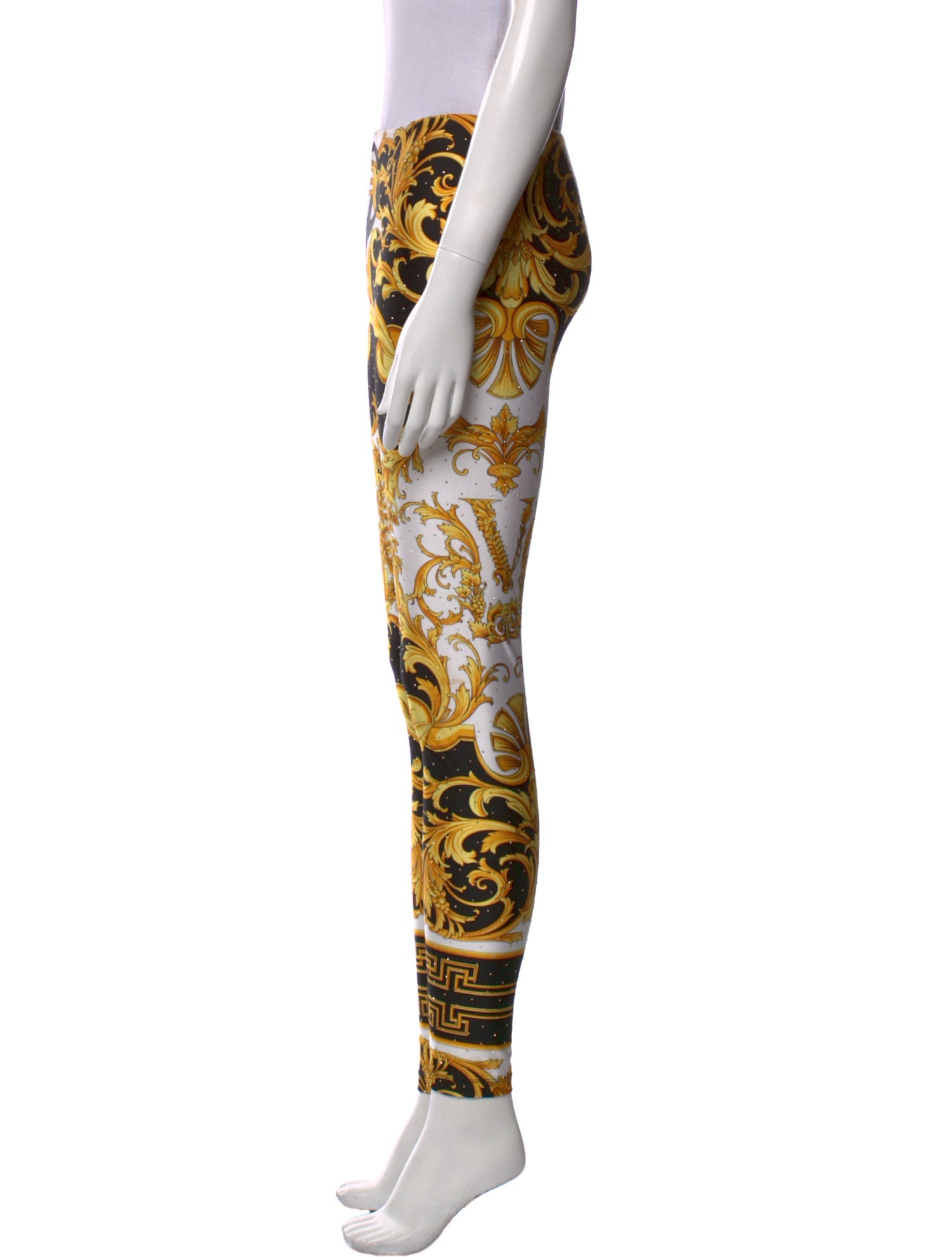 Versace Nylon Skinny Leg Pants