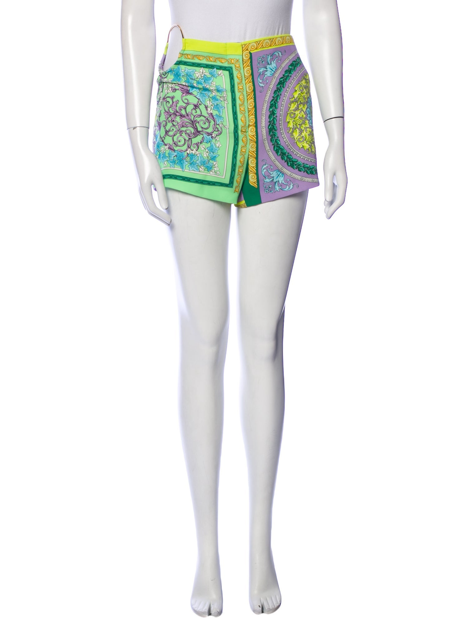 Versace Printed Mini Shorts