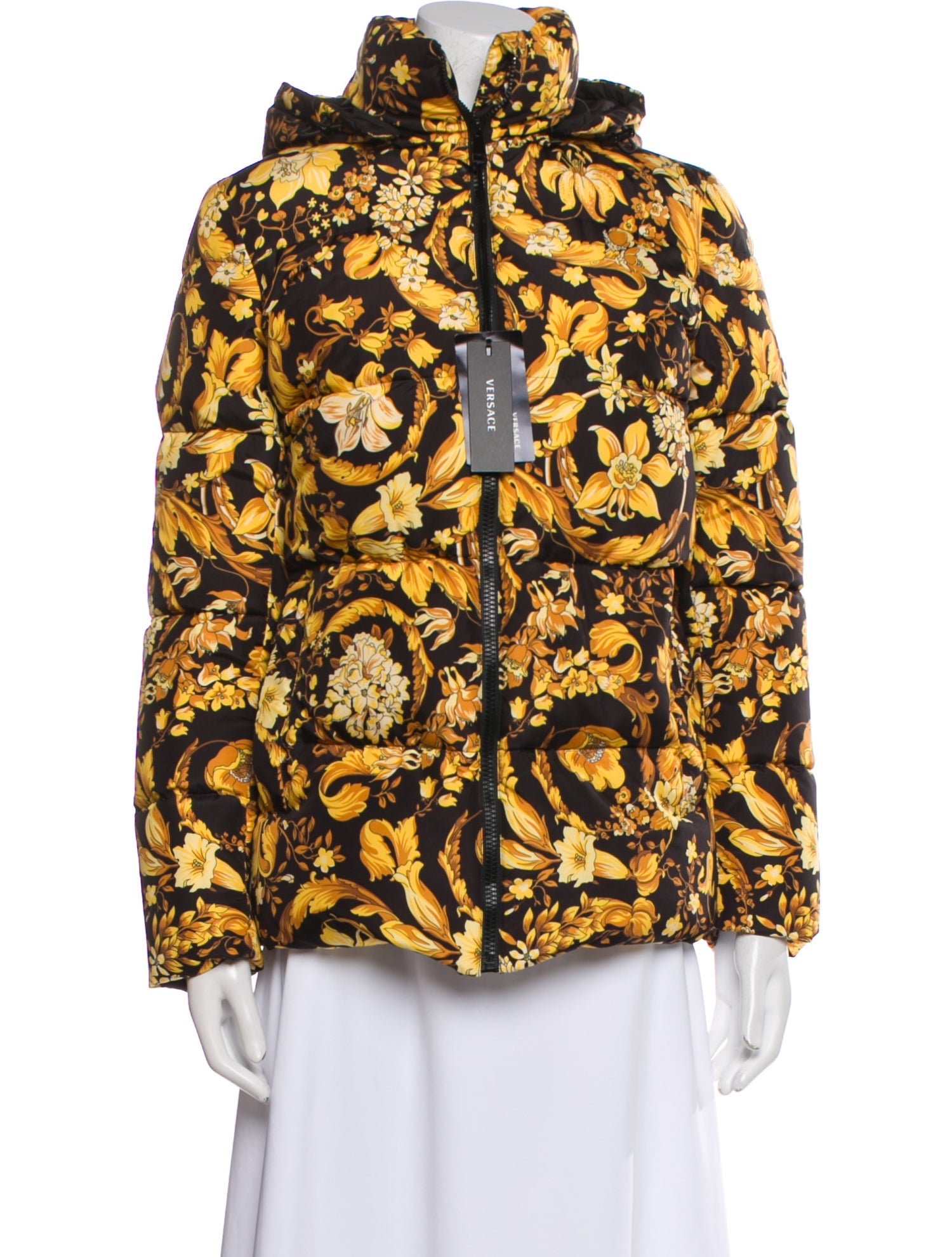 Versace Printed Down Jacket w/ Tags