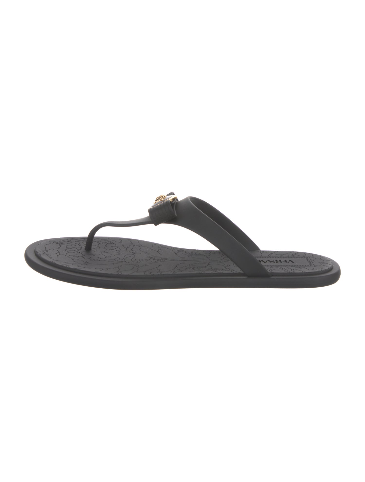 Versace Medusa Insignia Rubber Flip Flops
