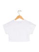 Versace Girls' Graphic Short Sleeve Cropped T-Shirt