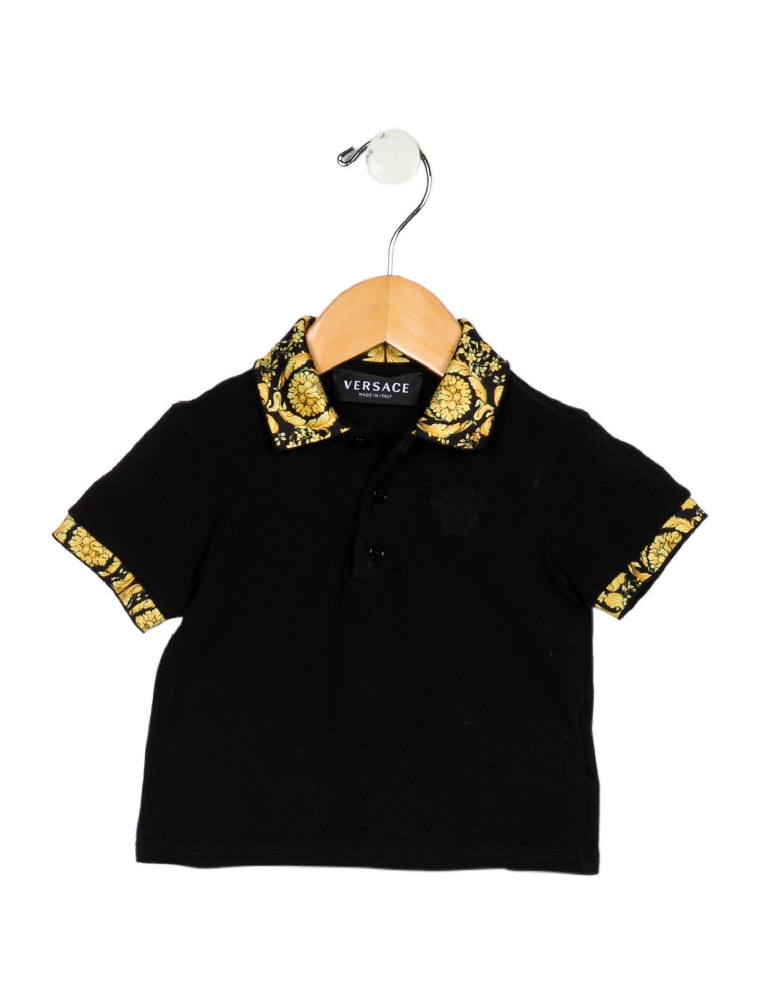Versace Infant Boys' Embroidered Short Sleeve Polo