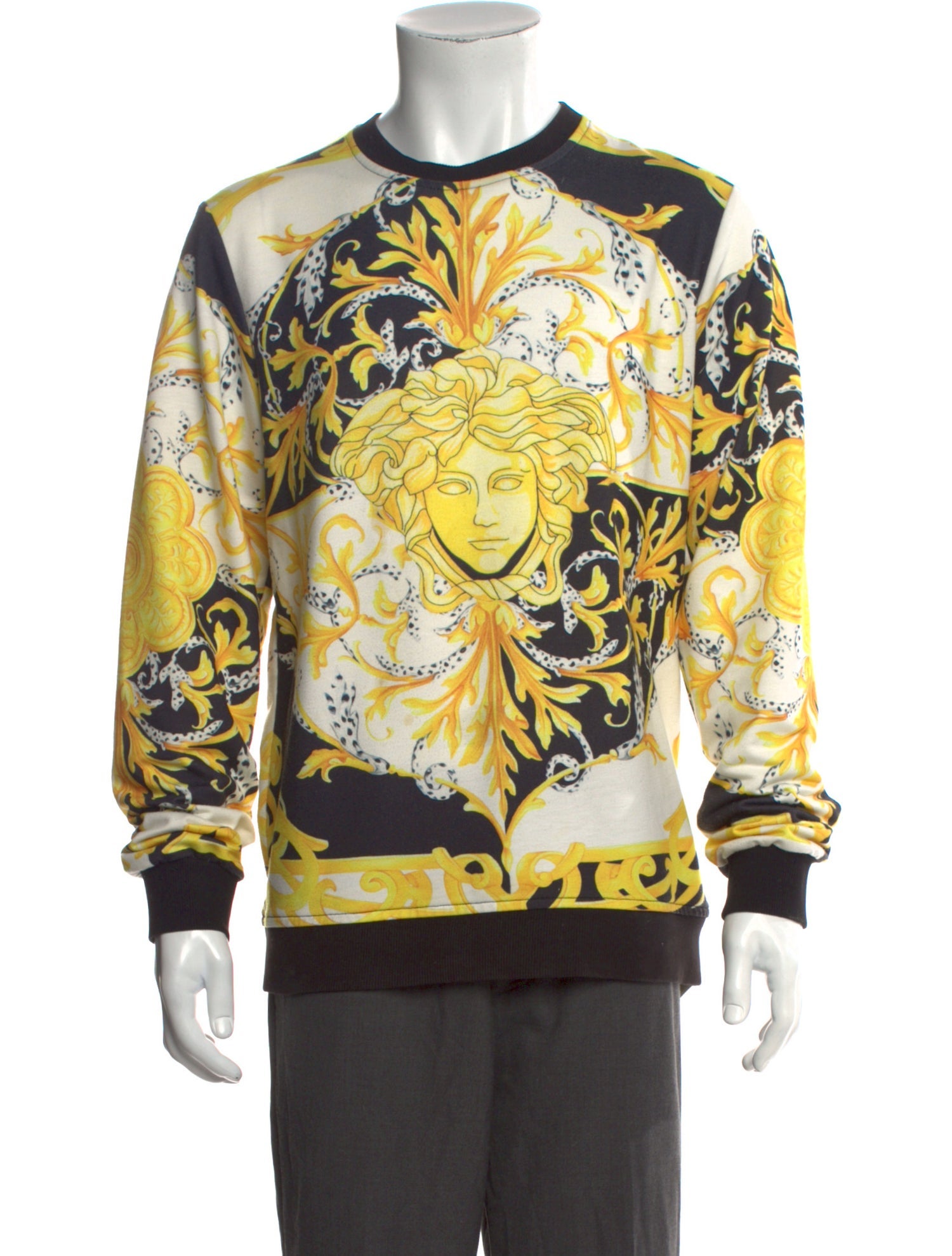 Versace Printed Crew Neck Sweatshirt
