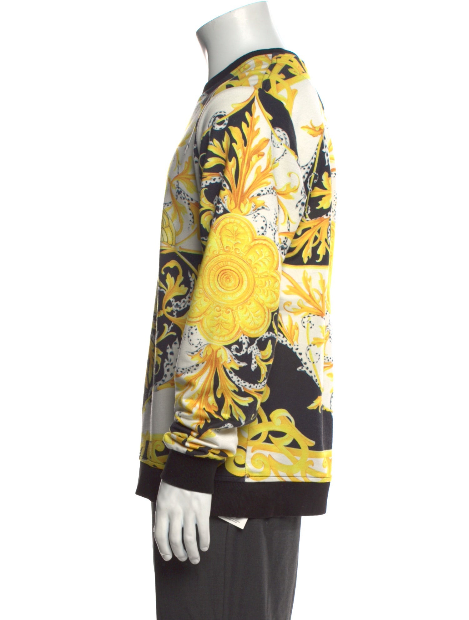 Versace Printed Crew Neck Sweatshirt