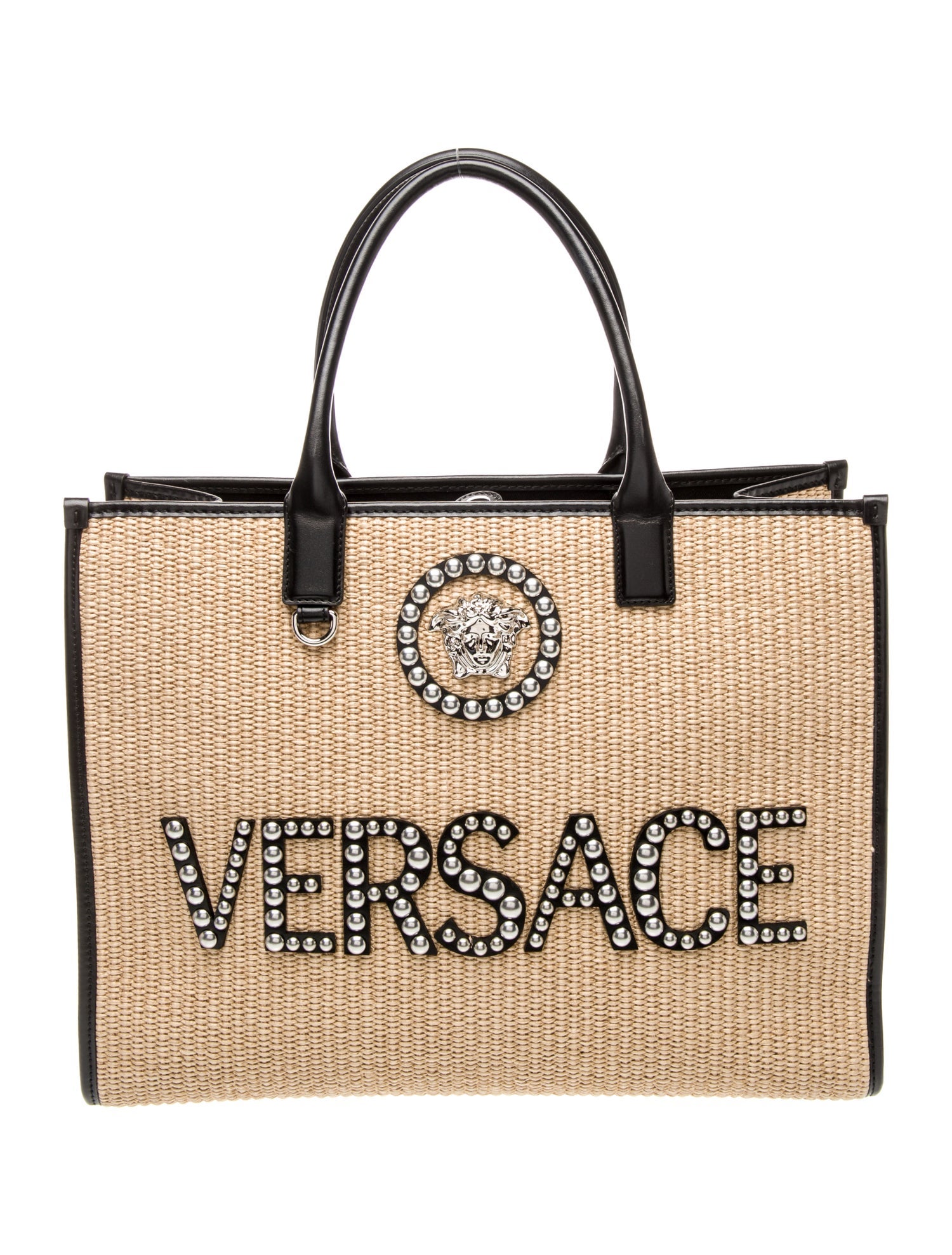 Versace Raffia Tote