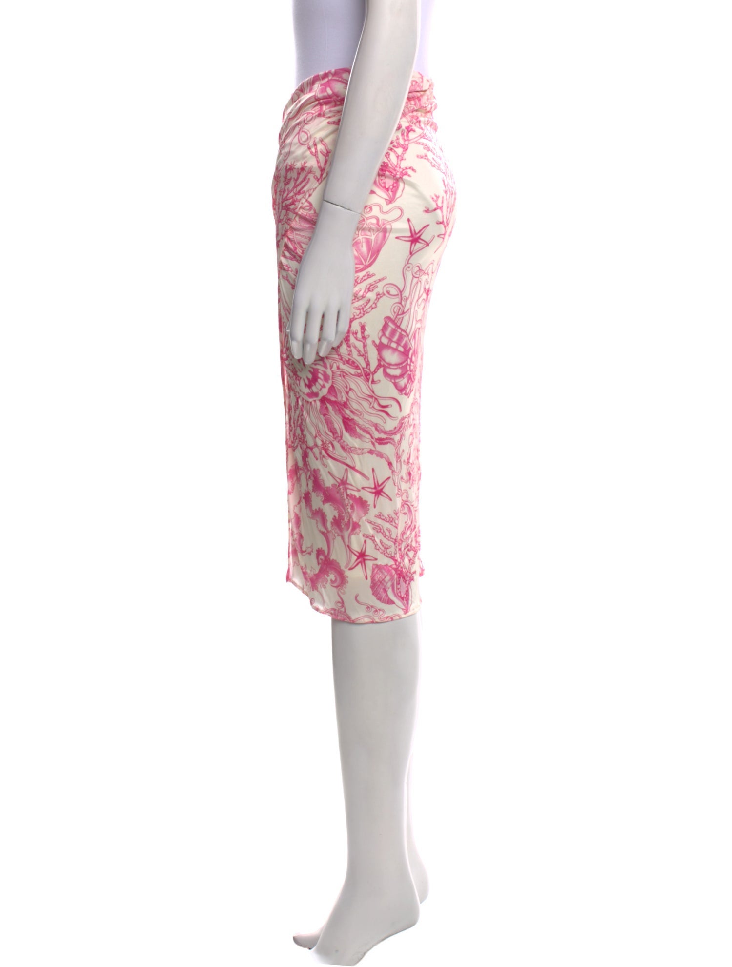 Versace Printed Knee-Length Skirt