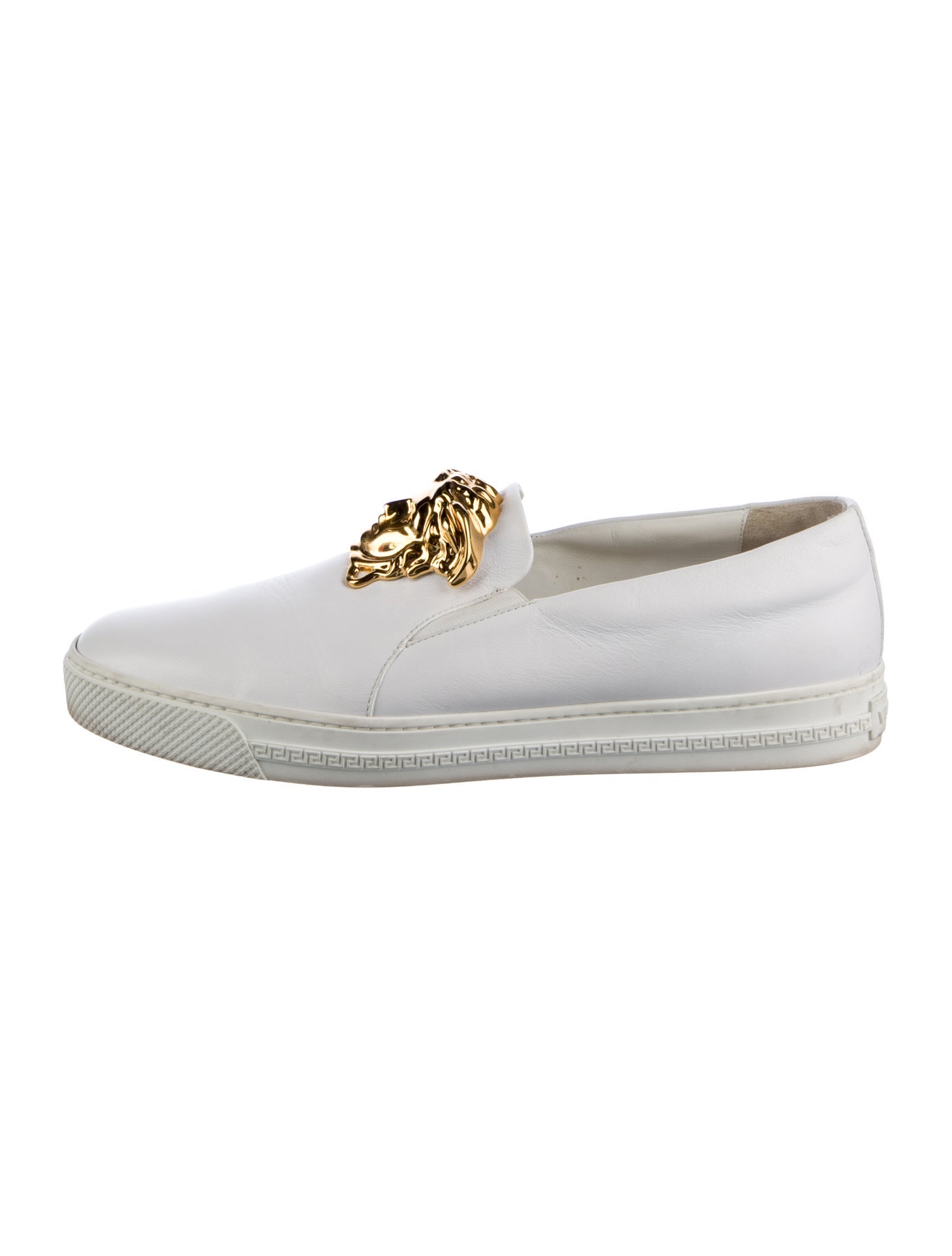 Versace Medusa Insignia Leather Sneakers
