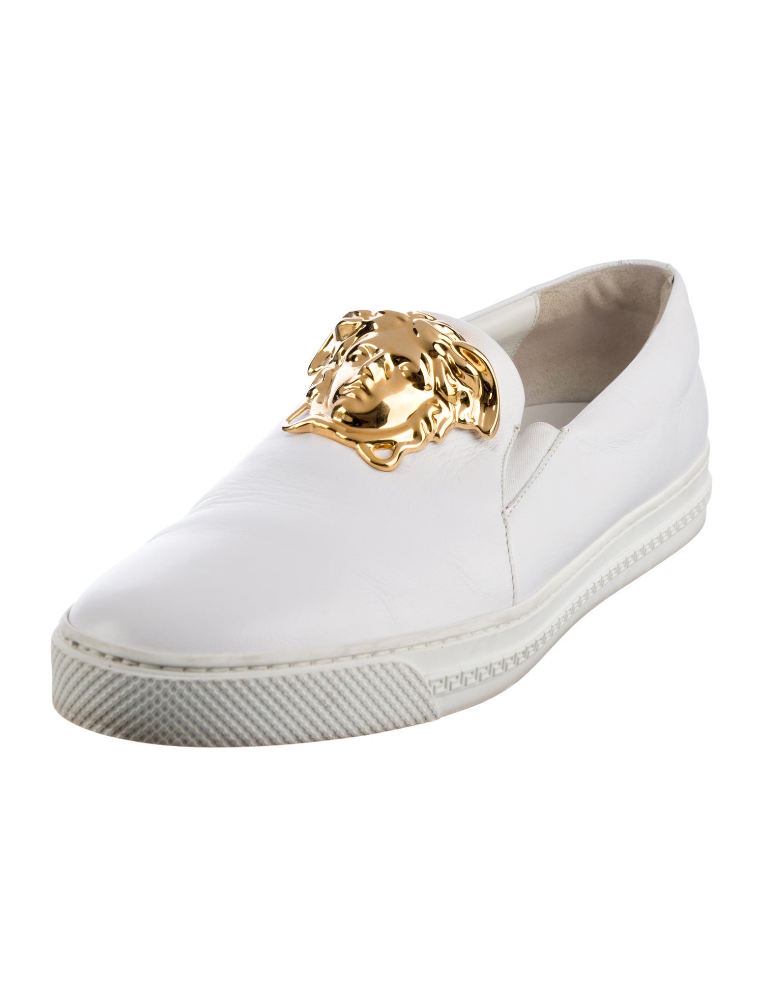Versace Medusa Insignia Leather Sneakers