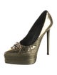 Versace Medusa Insignia Metal Pumps