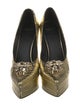 Versace Medusa Insignia Metal Pumps