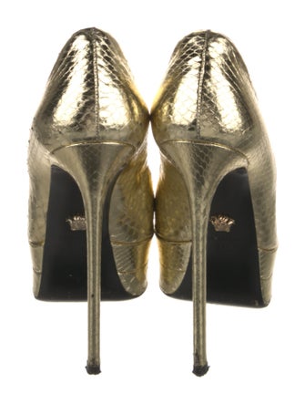 Versace Medusa Insignia Metal Pumps