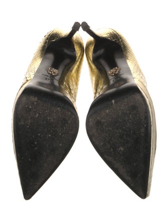 Versace Medusa Insignia Metal Pumps