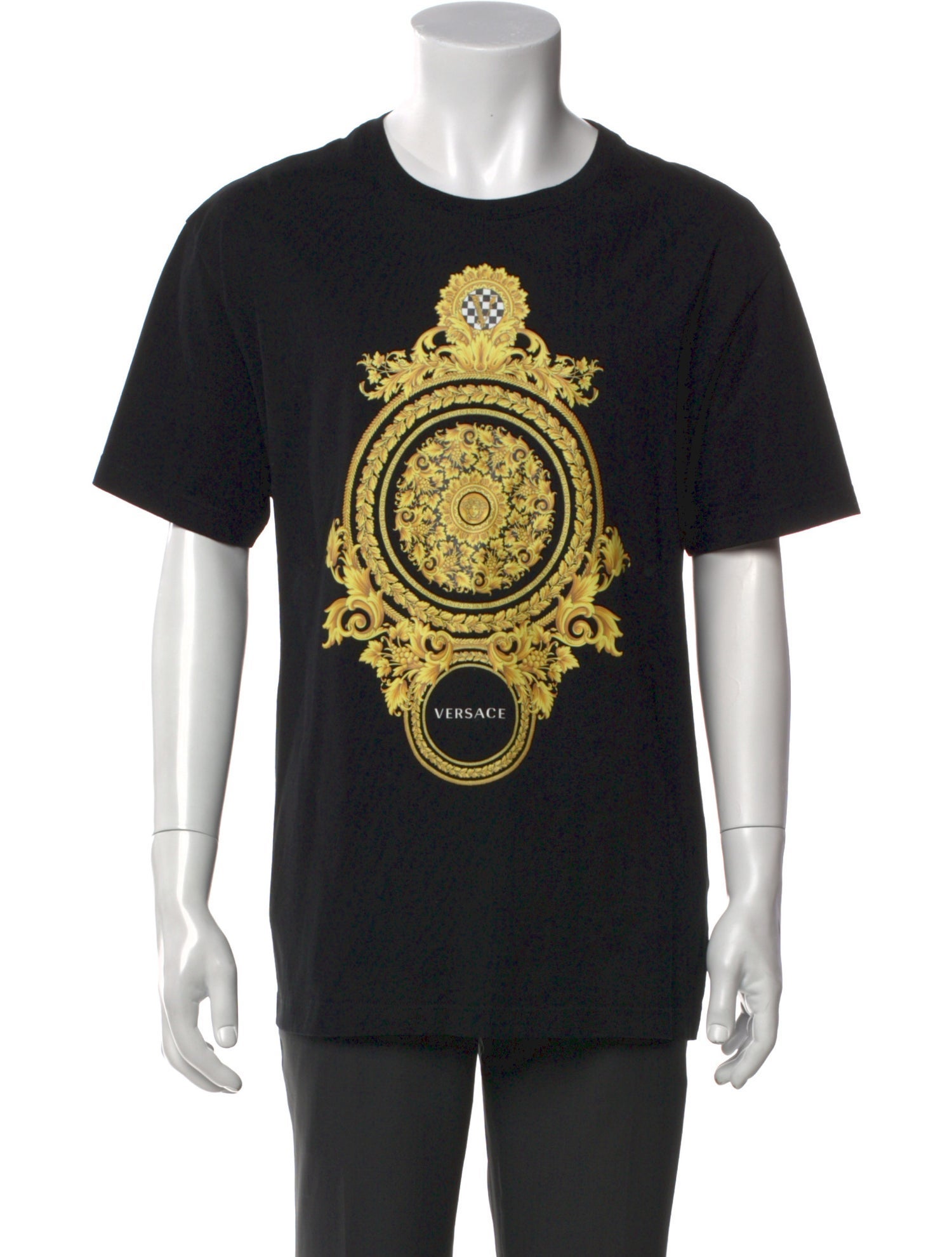 Versace Graphic Print Crew Neck T-Shirt