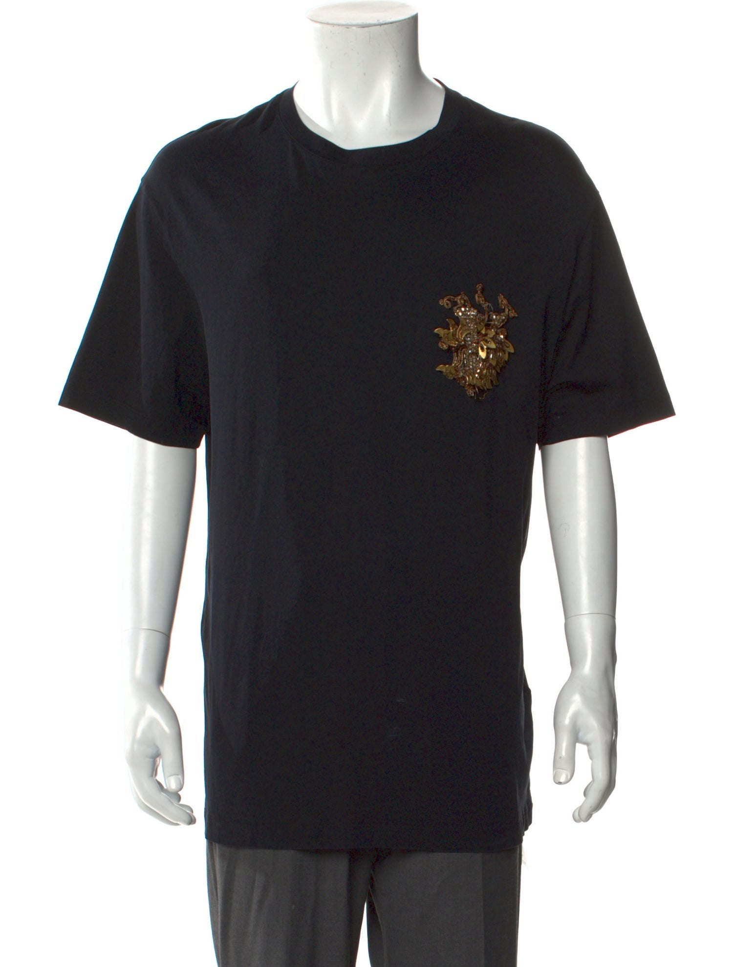 Versace Graphic Print Crew Neck T-Shirt