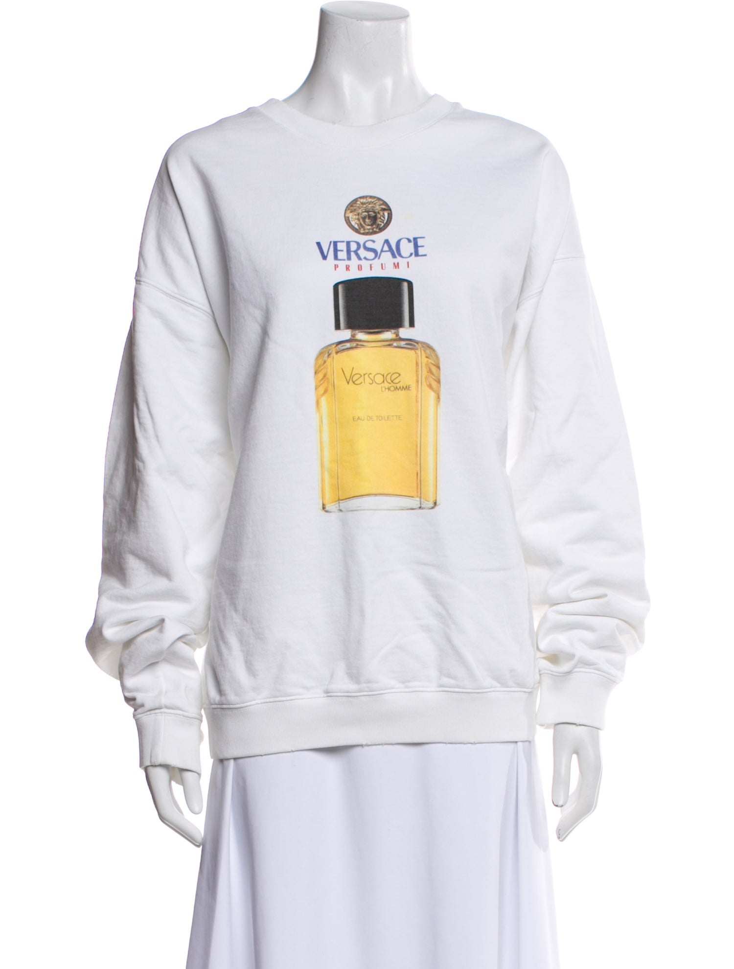 Versace Graphic Print Crew Neck Sweatshirt