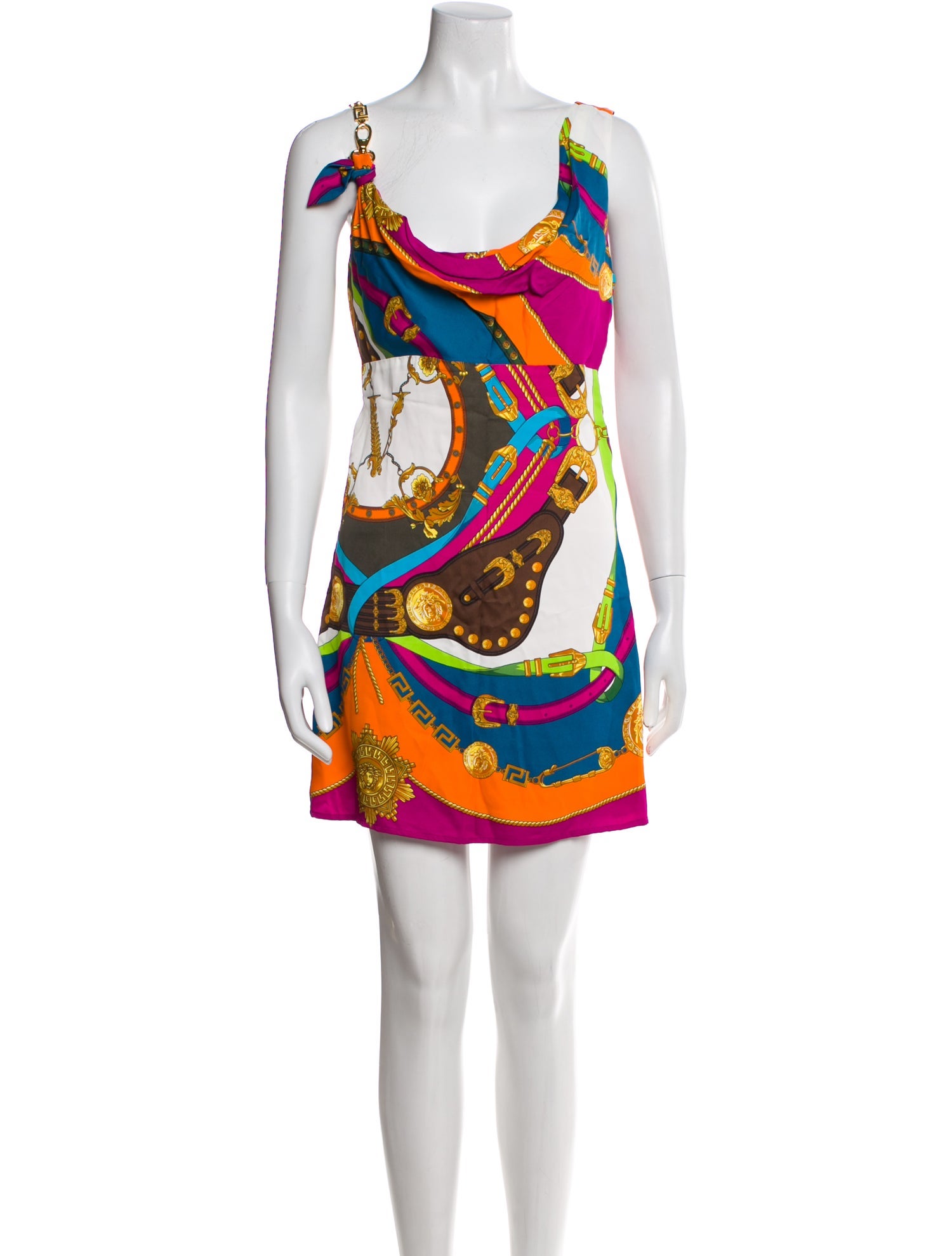Versace Printed Mini Dress