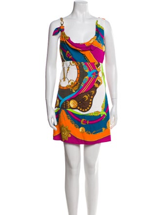 Versace Printed Mini Dress