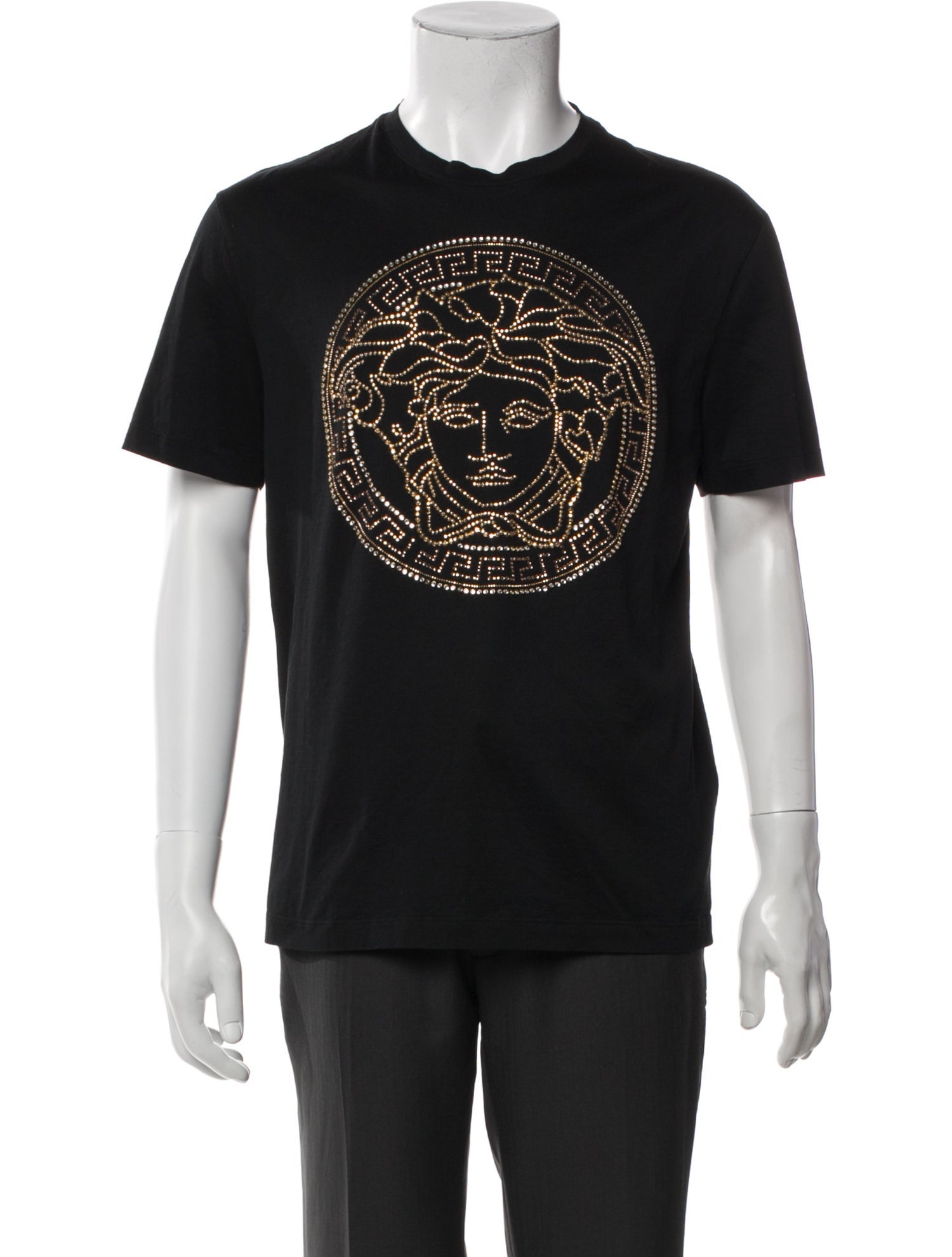Versace Graphic Print Crew Neck T-Shirt