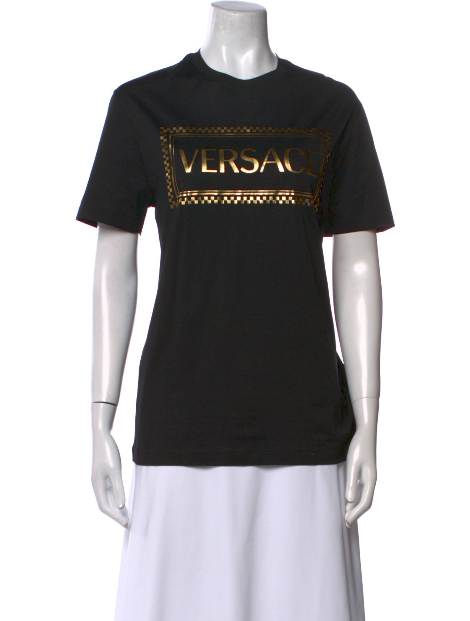 Versace Graphic Print Crew Neck T-Shirt