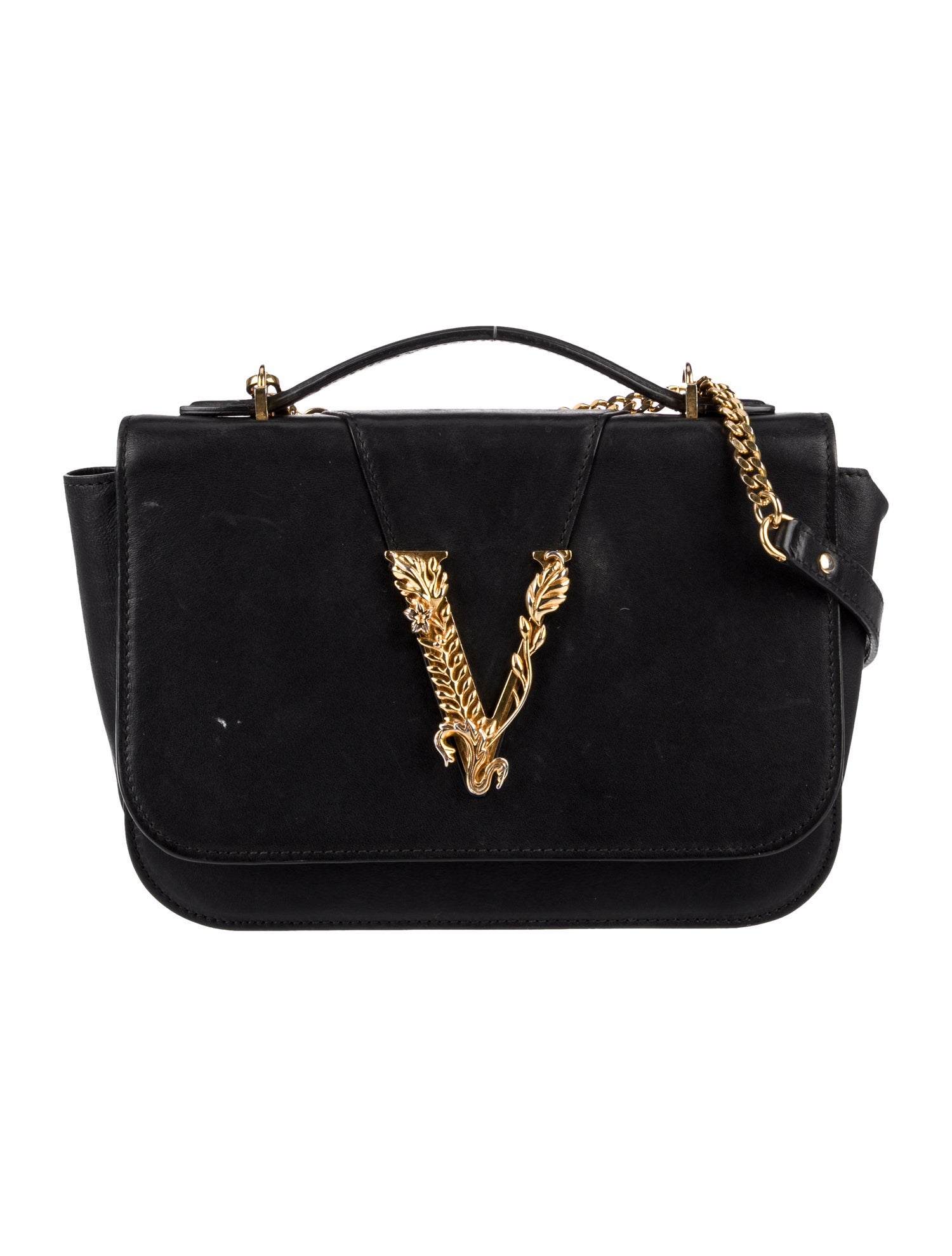 Versace Leather Shoulder Bag