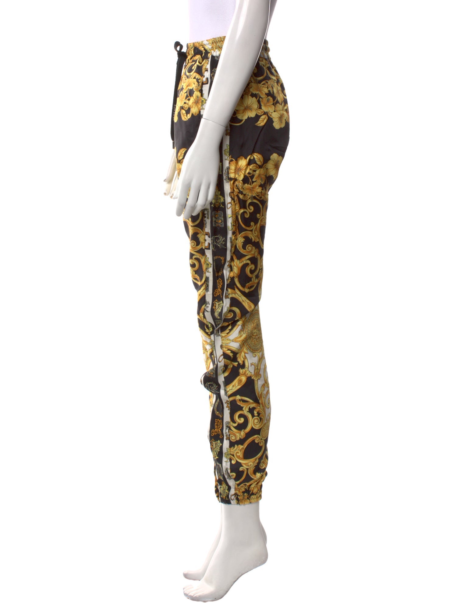 Versace Silk Skinny Leg Pants
