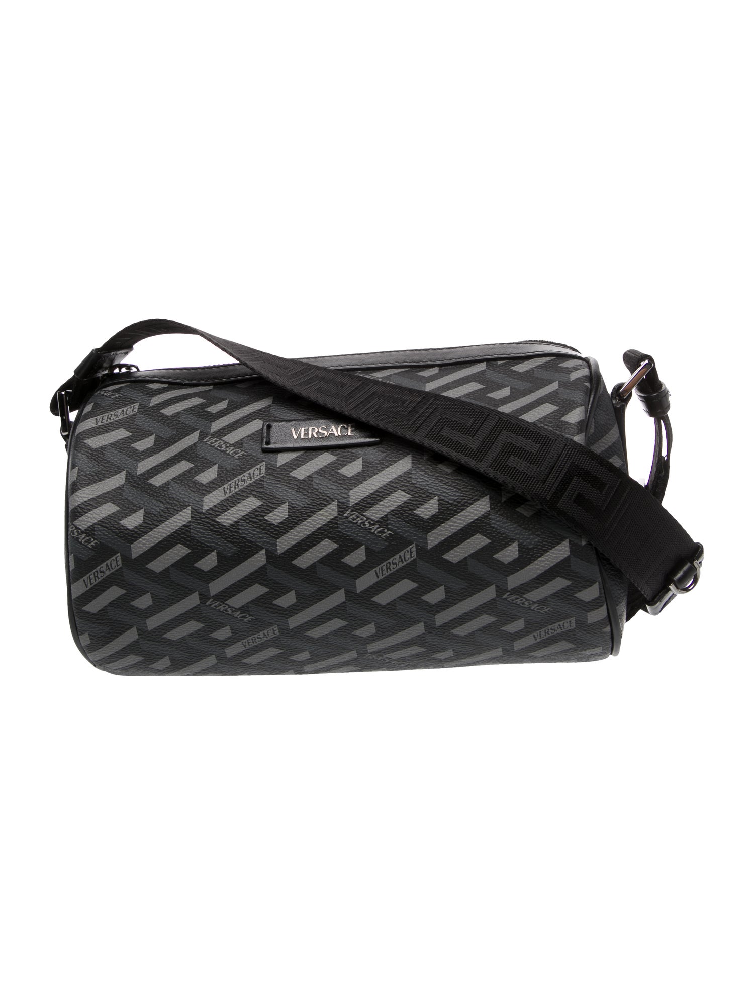 Versace Leather Messenger Bag