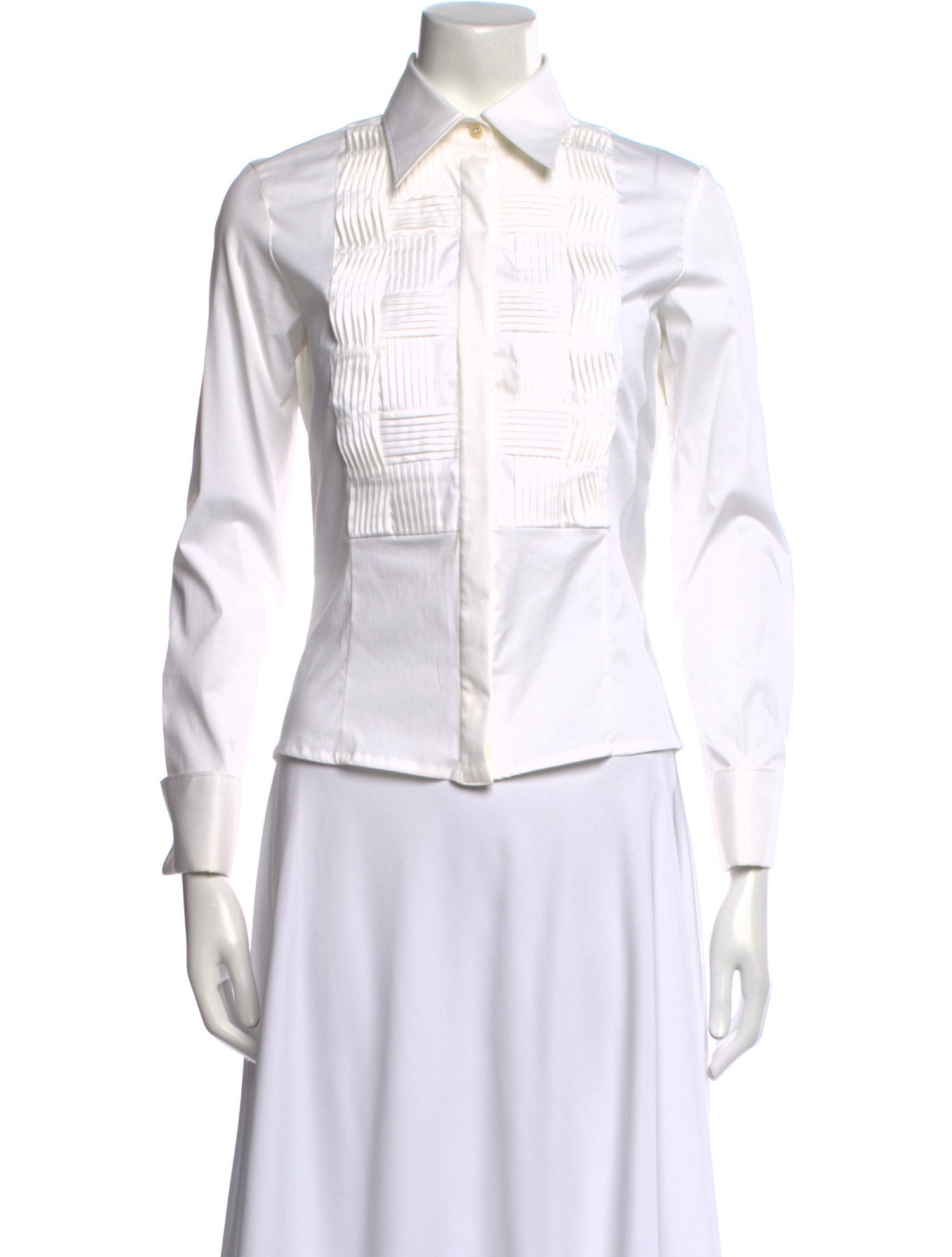 Versace Long Sleeve Button-Up Top