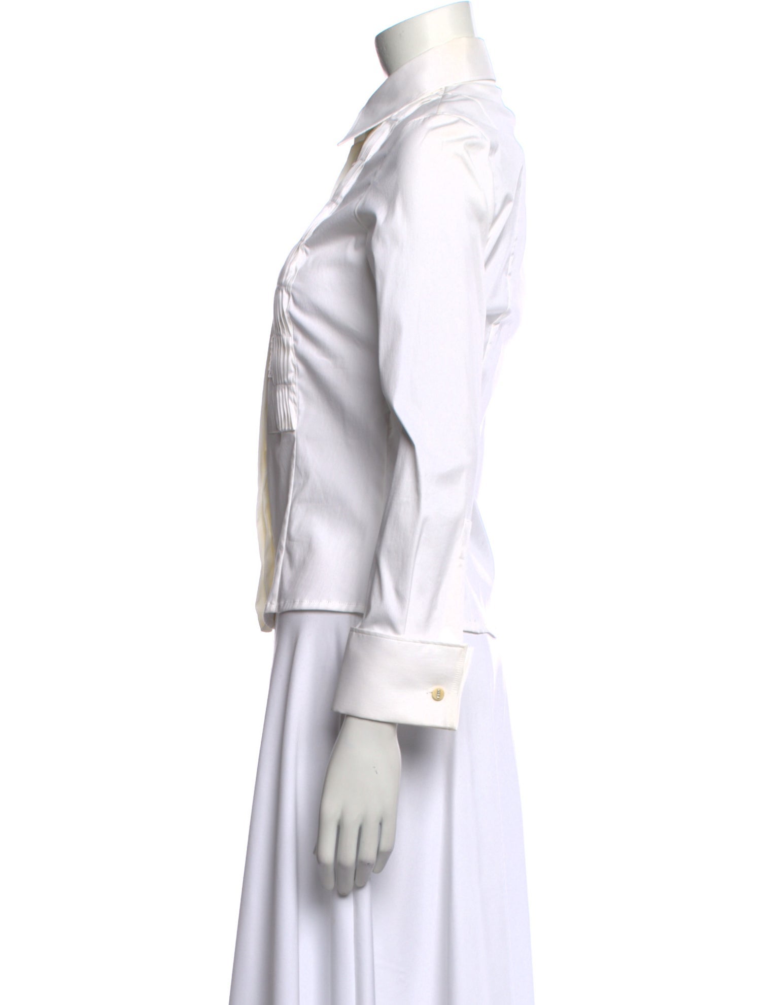 Versace Long Sleeve Button-Up Top