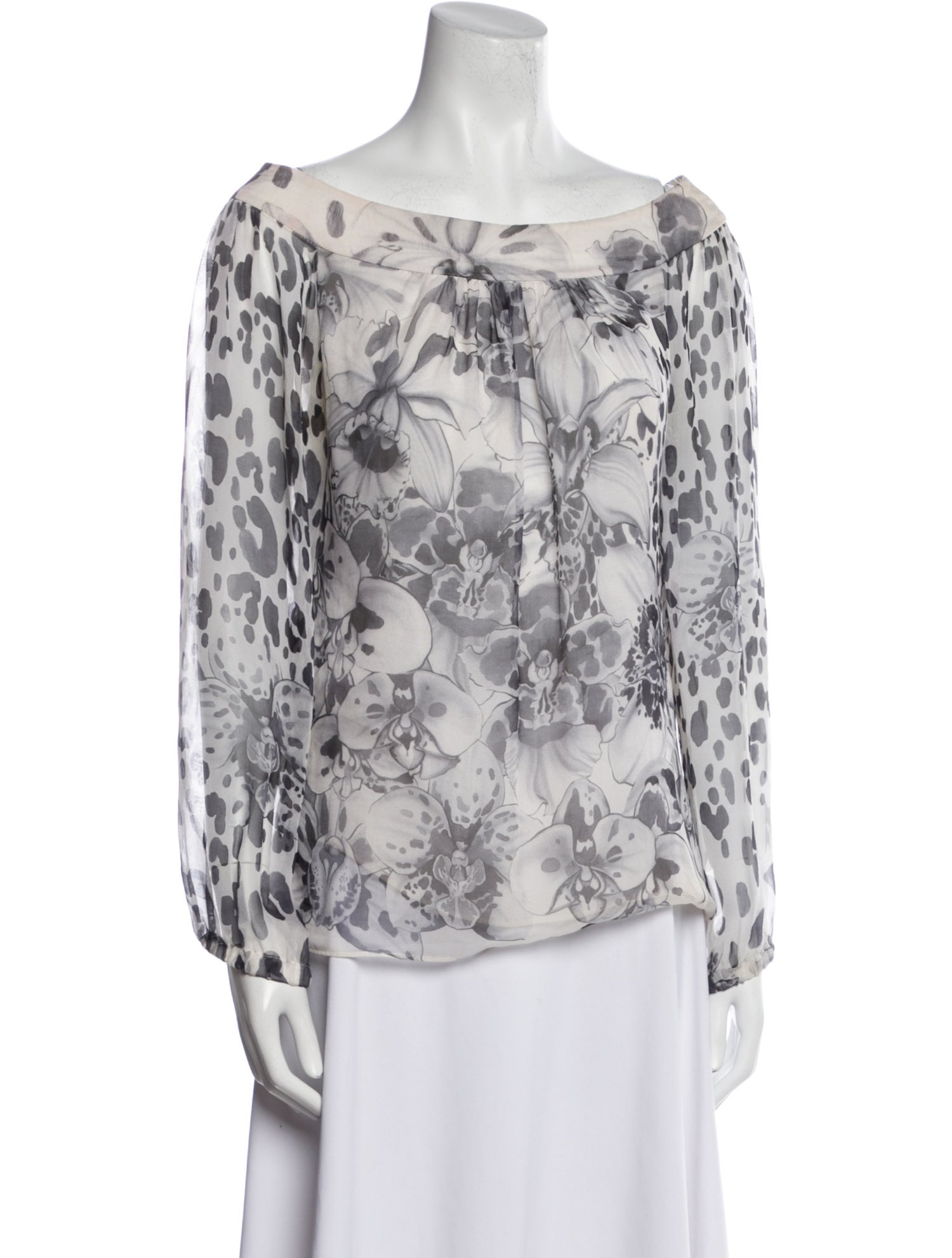 Versace Silk Printed Blouse