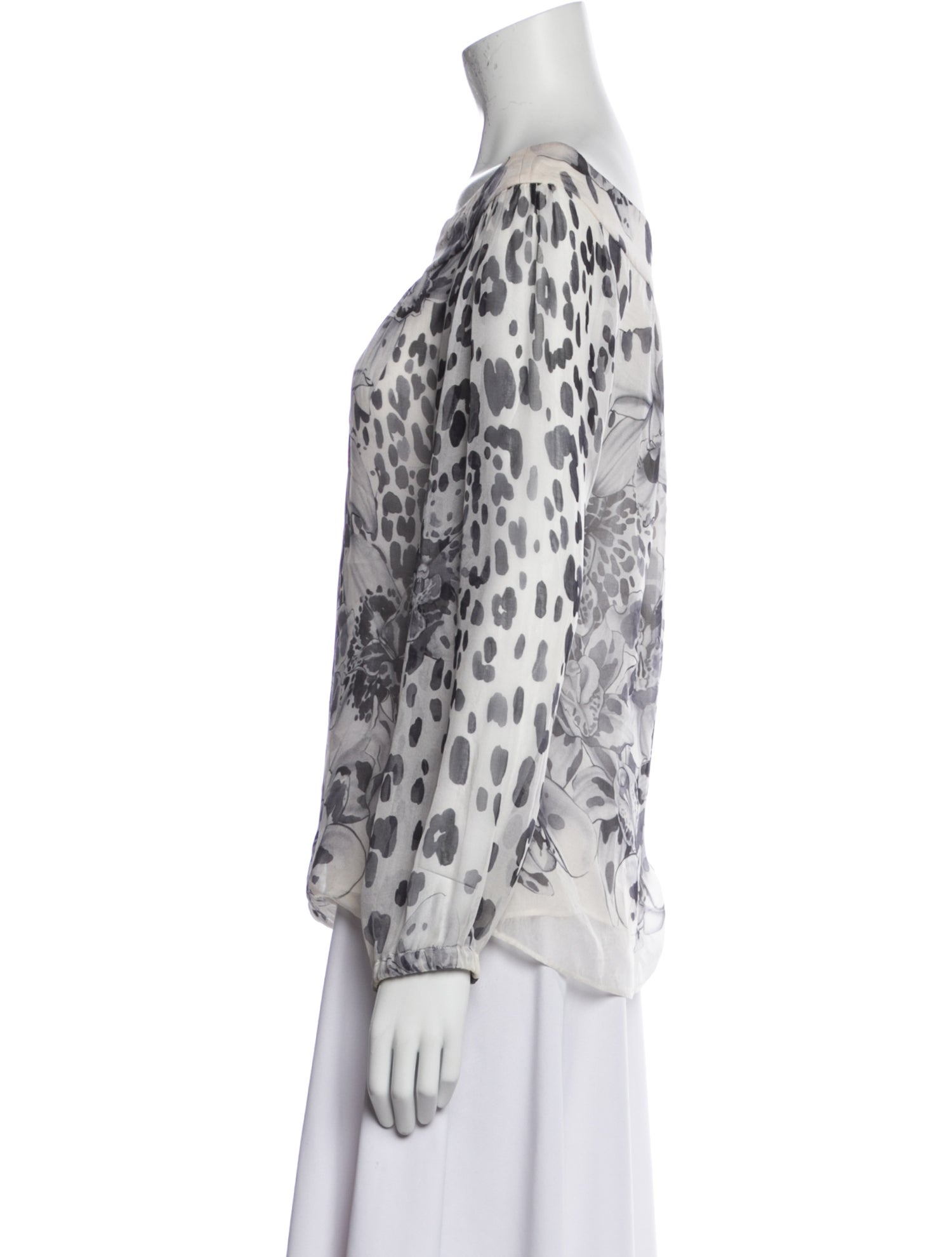 Versace Silk Printed Blouse