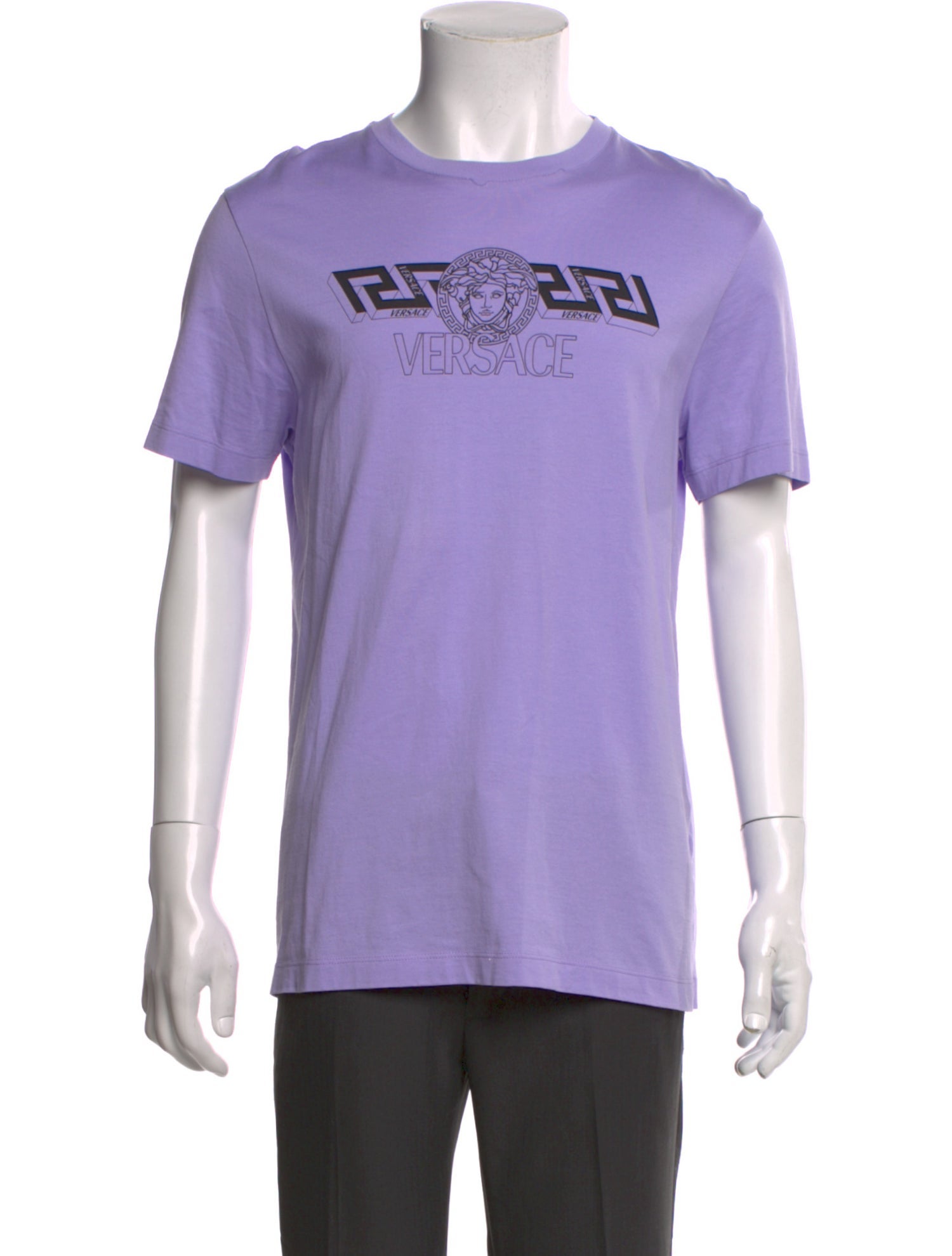 Versace Graphic Print Crew Neck T-Shirt