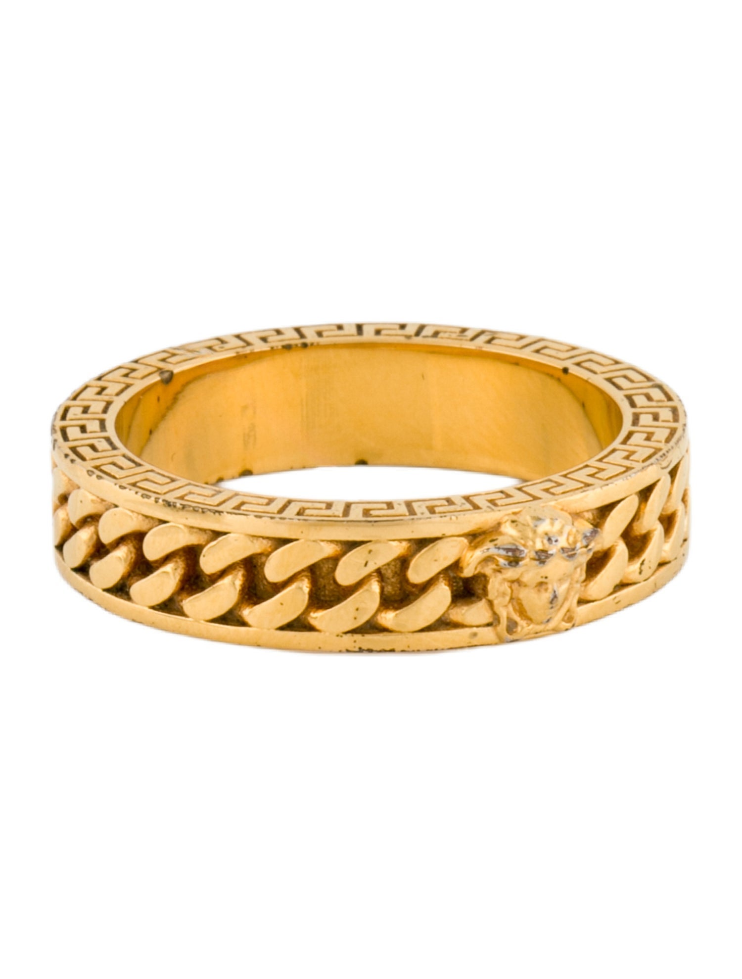 Versace Medusa Chain Band Ring