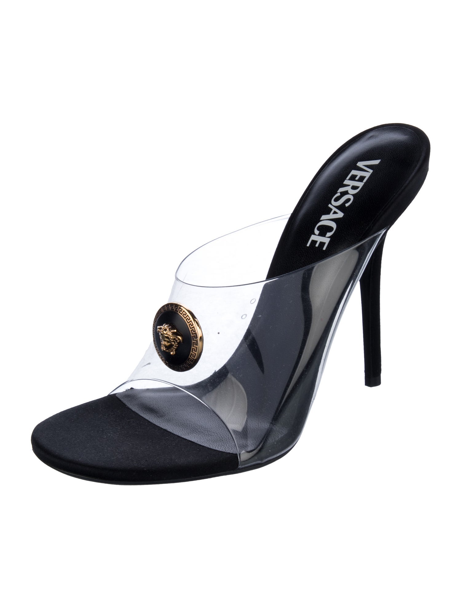 Versace Satin Slides