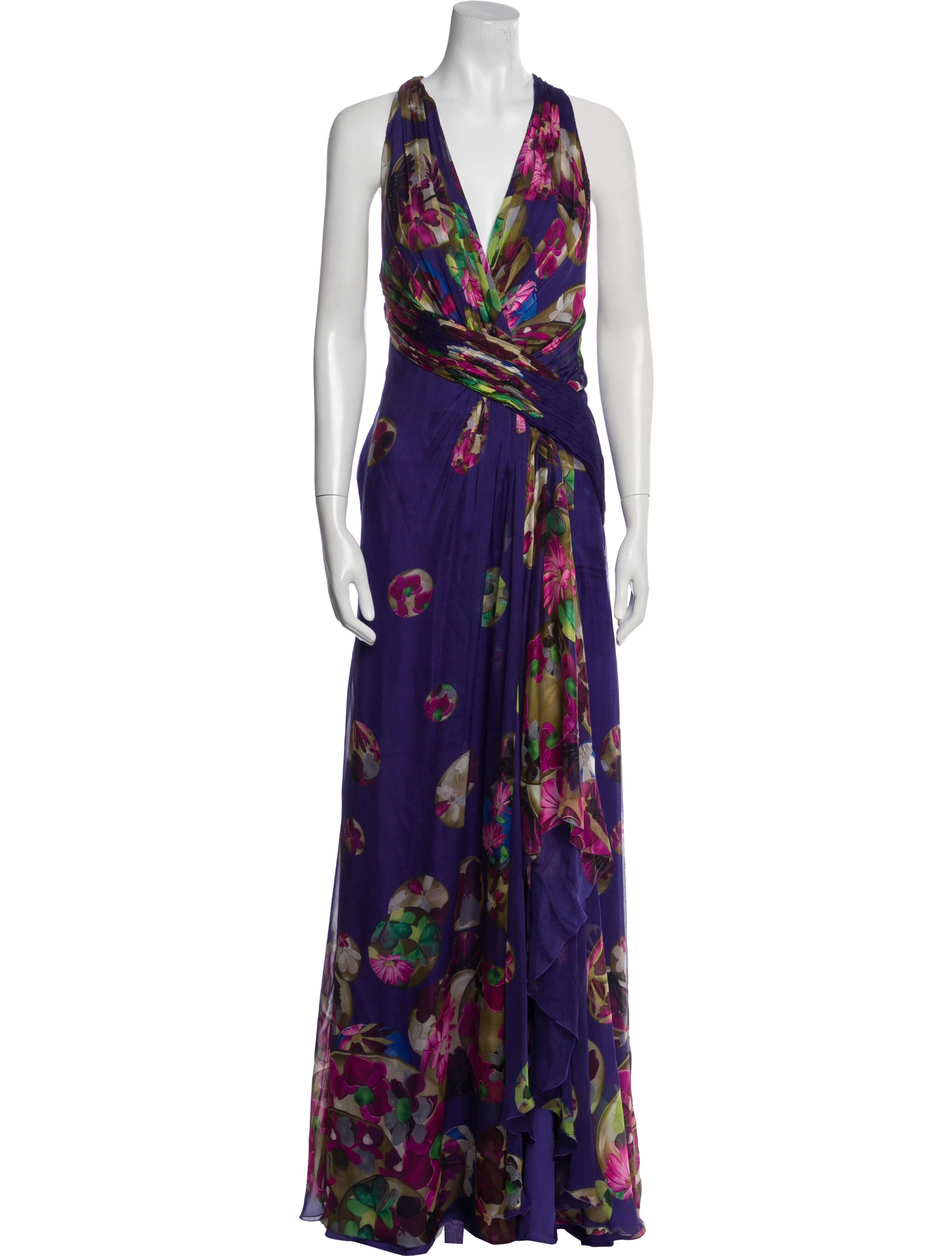 Versace Silk Long Dress