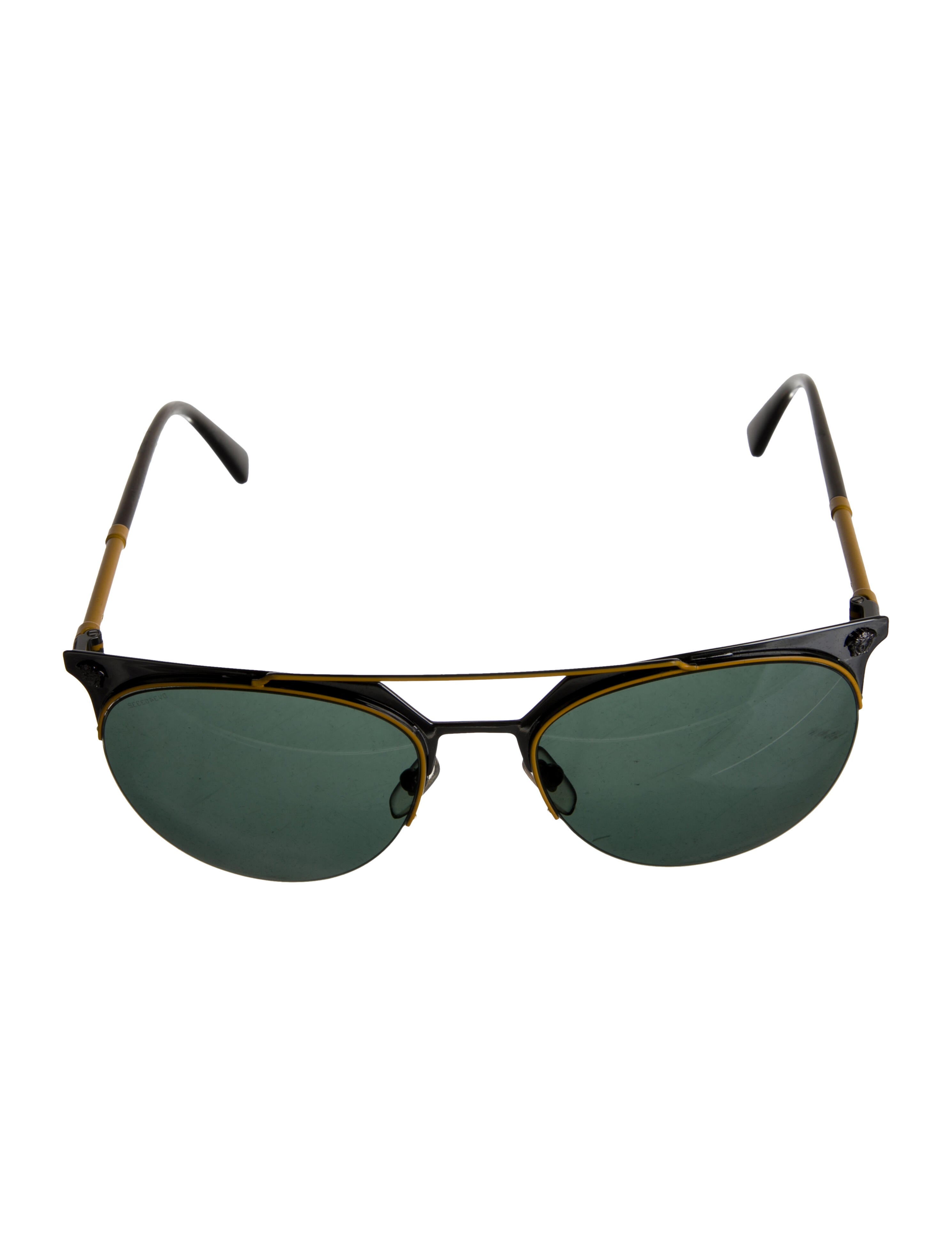 Versace Aviator Tinted Sunglasses