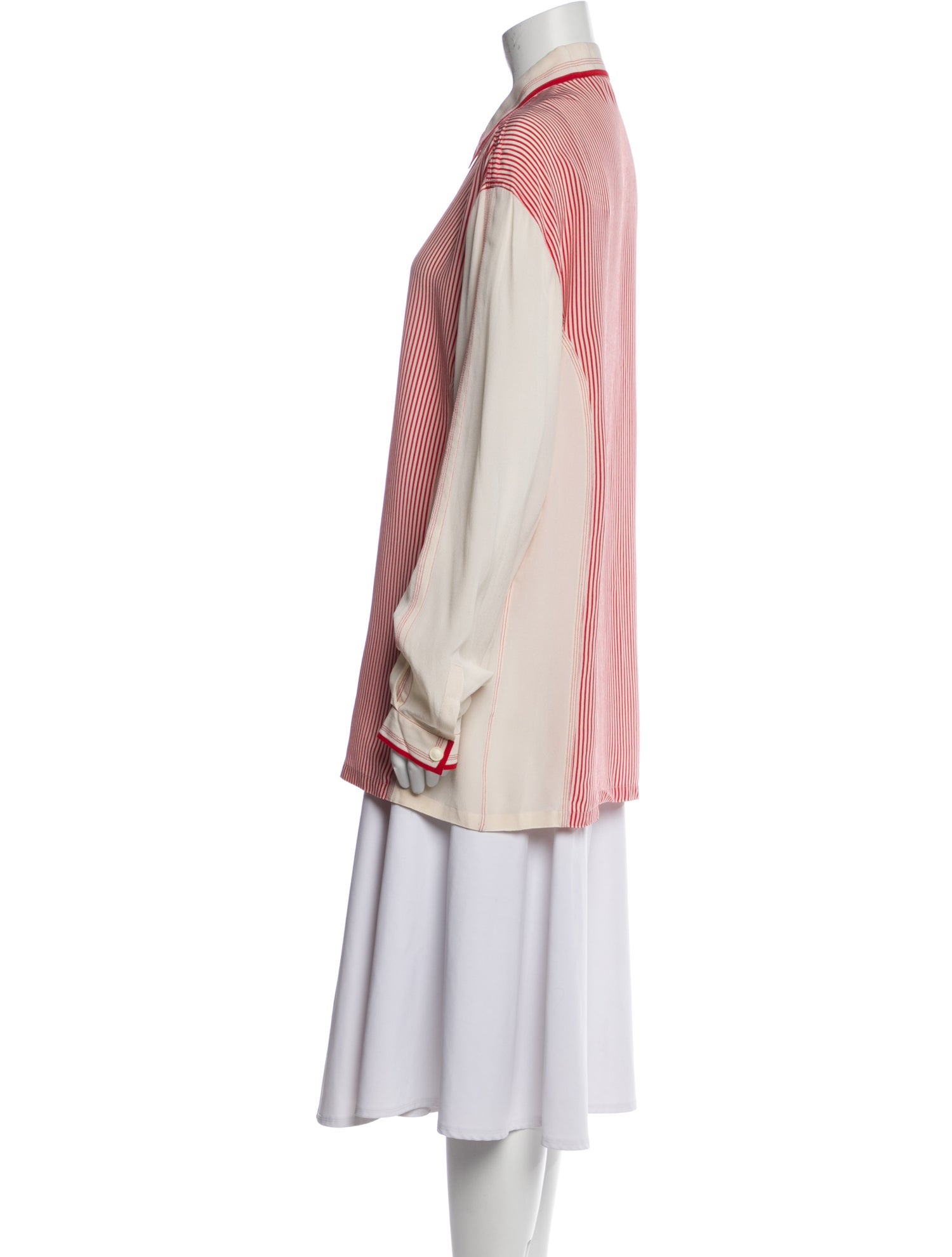 Versace Striped Long Sleeve Tunic