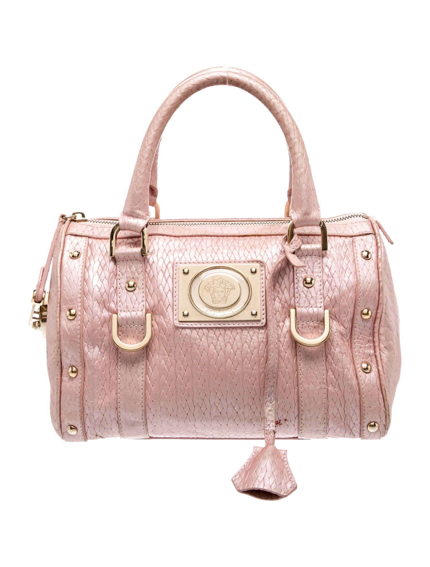 Versace Leather Top Handle Bag