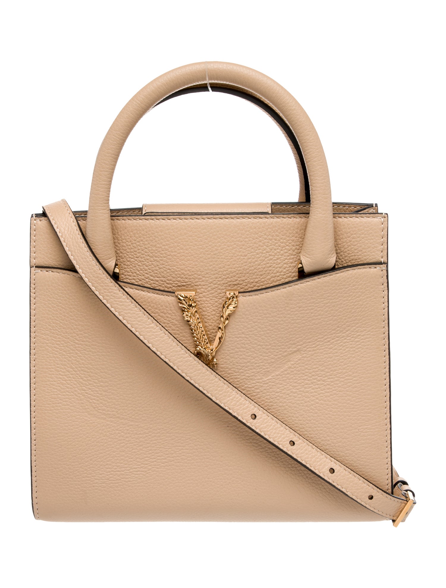 Versace Leather Top Handle Bag