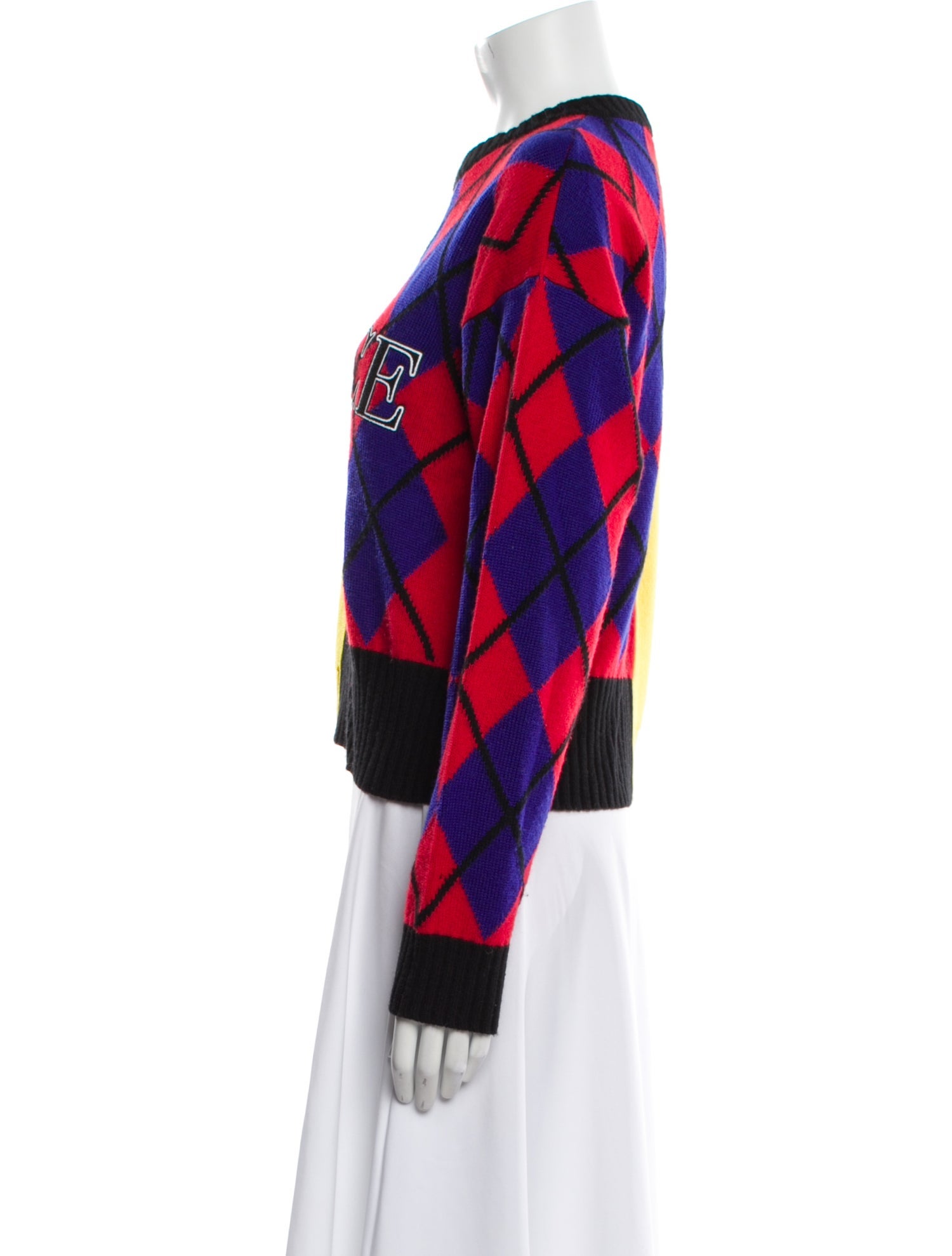 Versace Wool Printed Sweater