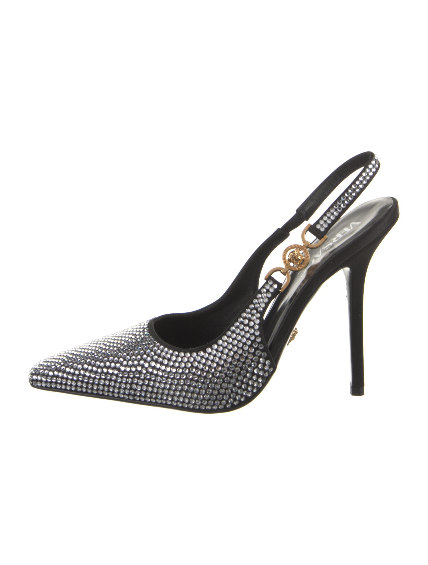 Versace Crystal Slingback Pumps