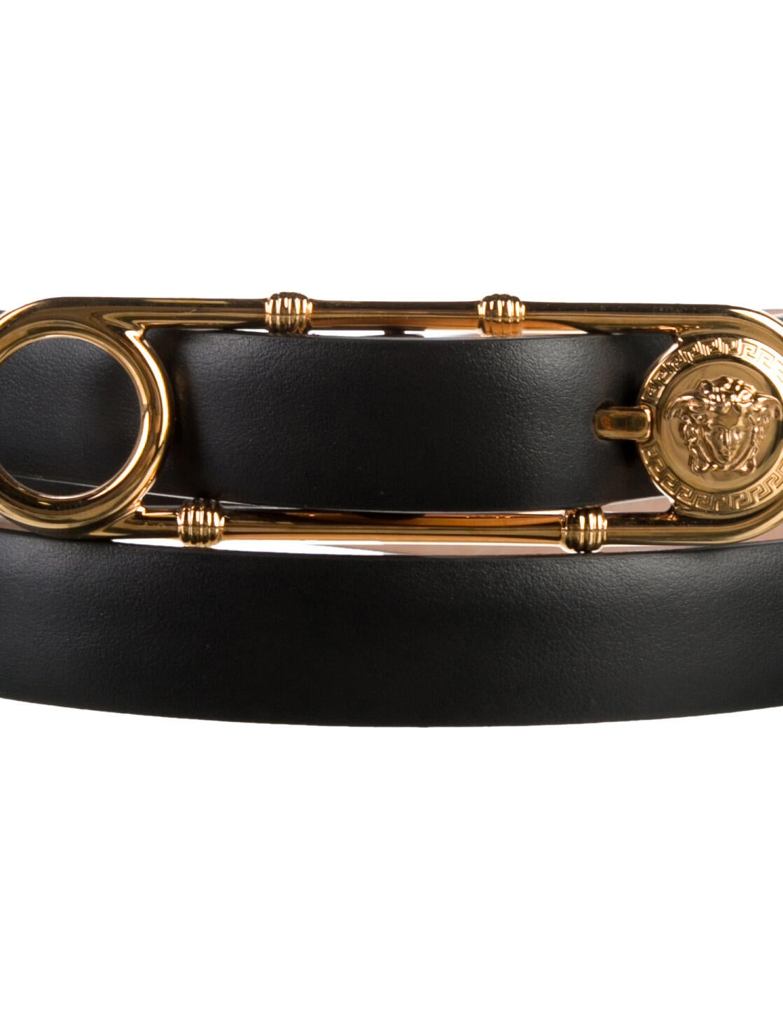 Versace Skinny Leather Belt