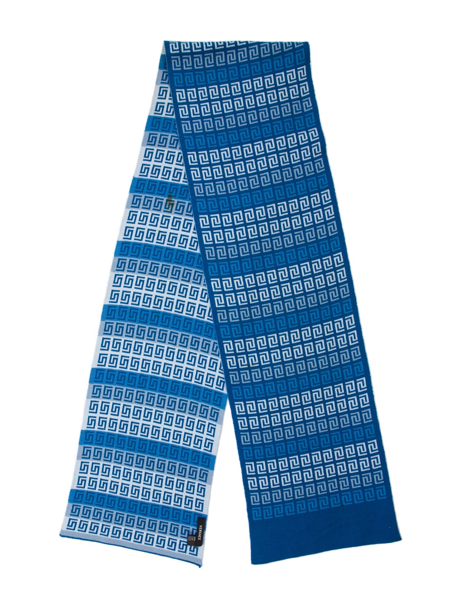 Versace Wool Striped Scarf