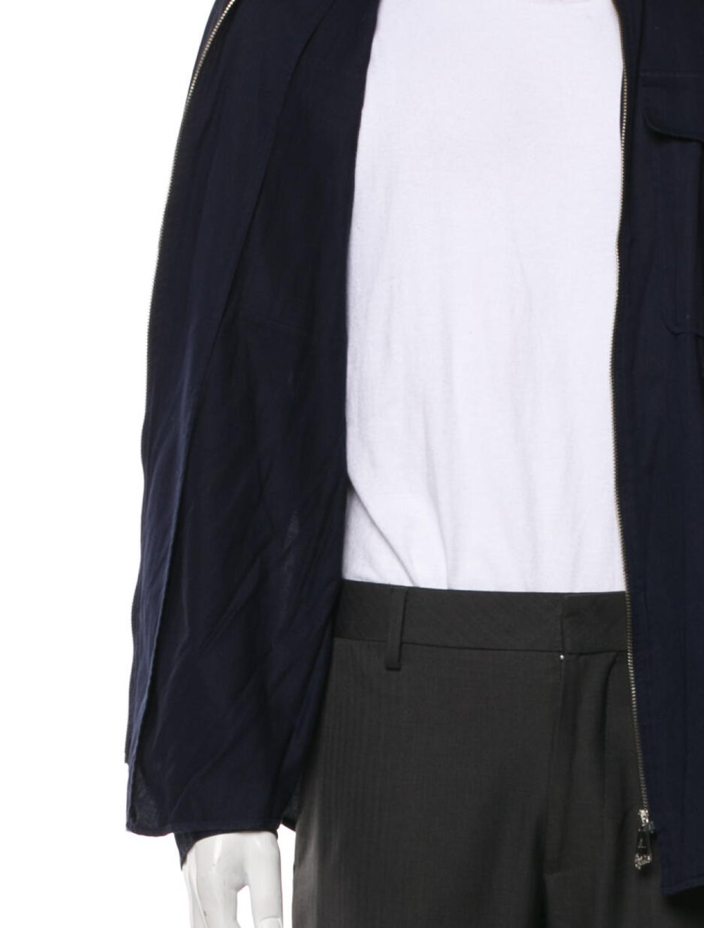Versace Collection Utility Jacket Blue Collar - image 4