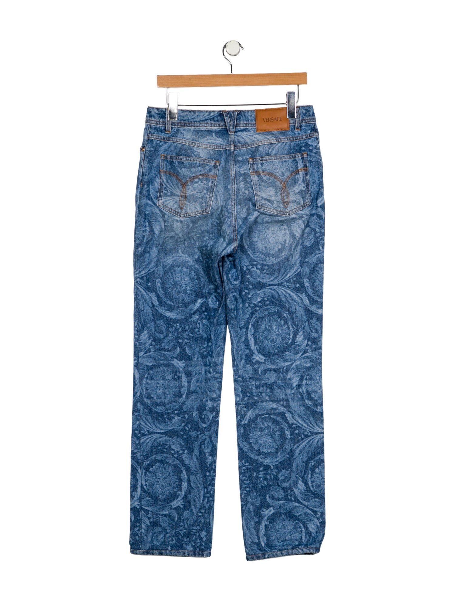 Versace High-Rise Straight Leg Jeans