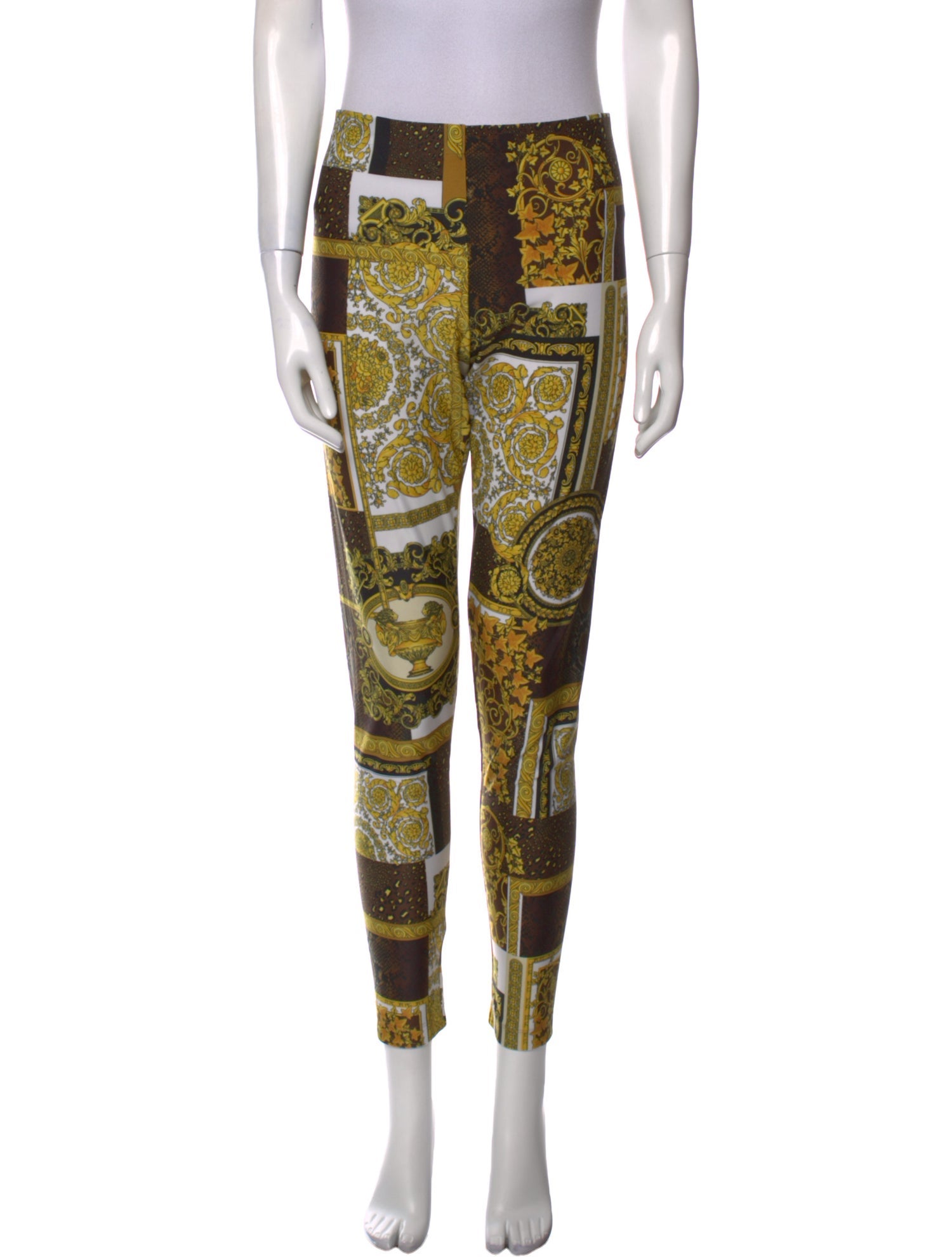 Versace Printed Skinny Leg Pants