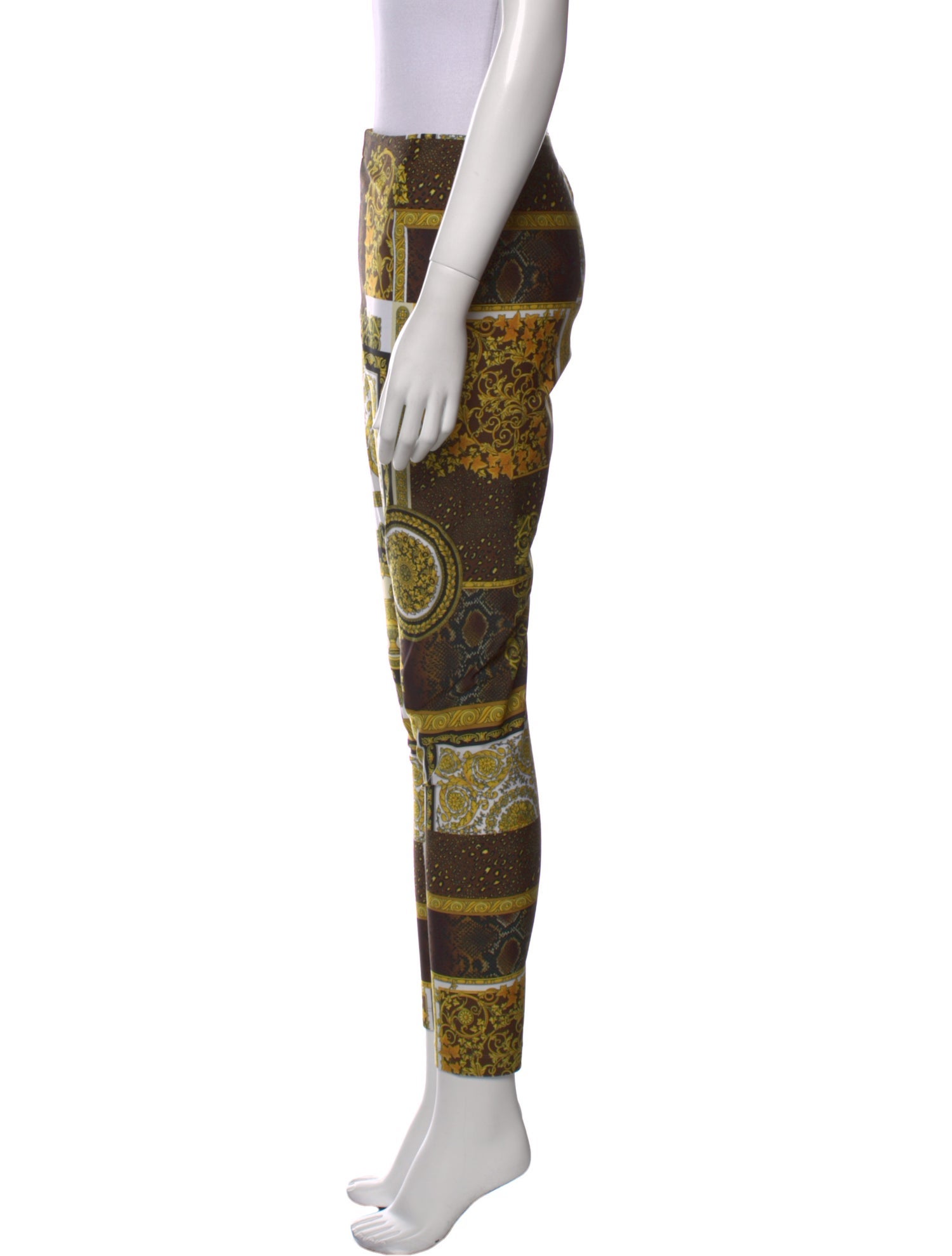 Versace Printed Skinny Leg Pants