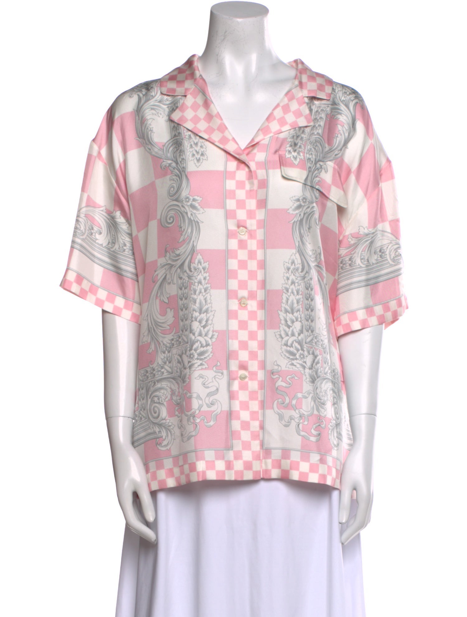 Versace Silk Printed Tunic