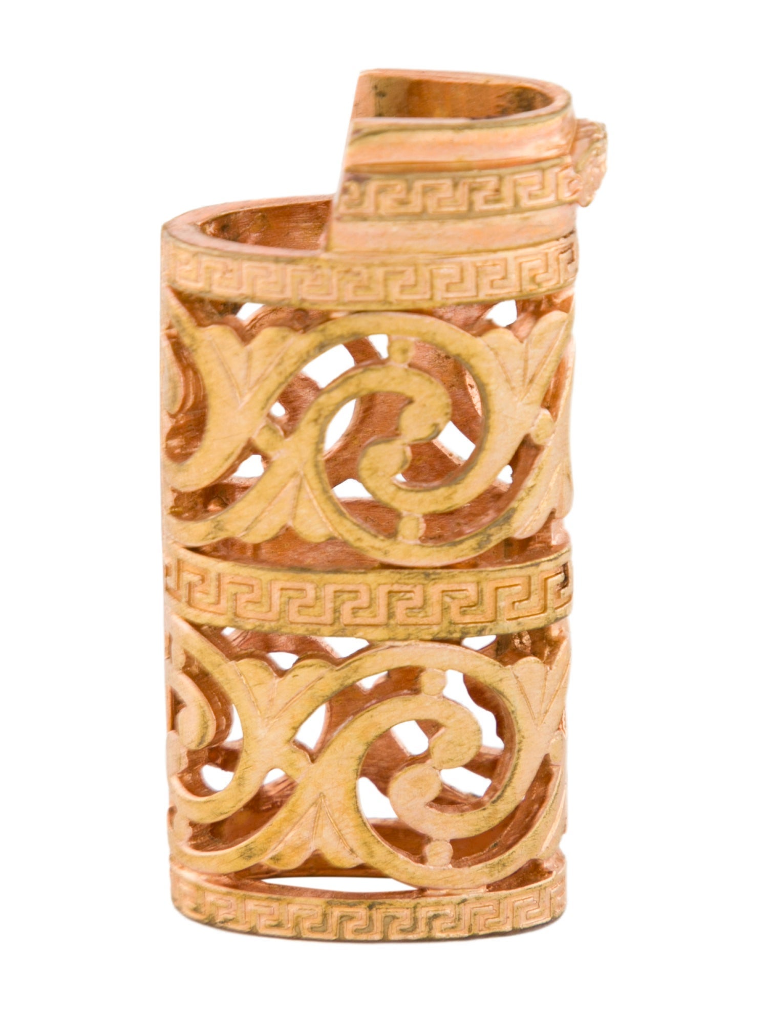 Versace Gold-tone Metal Lighter Case.