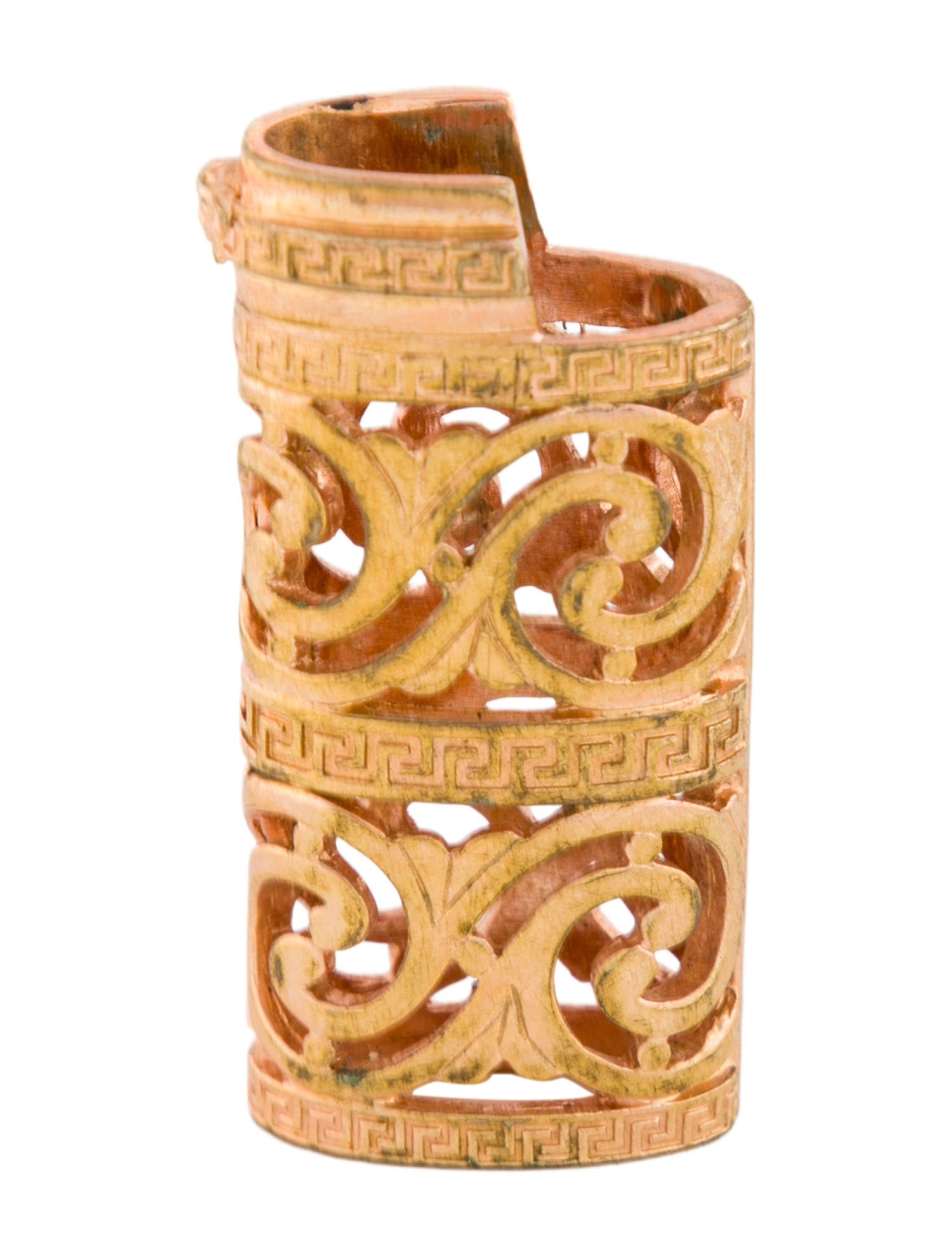 Versace Gold-tone Metal Lighter Case.