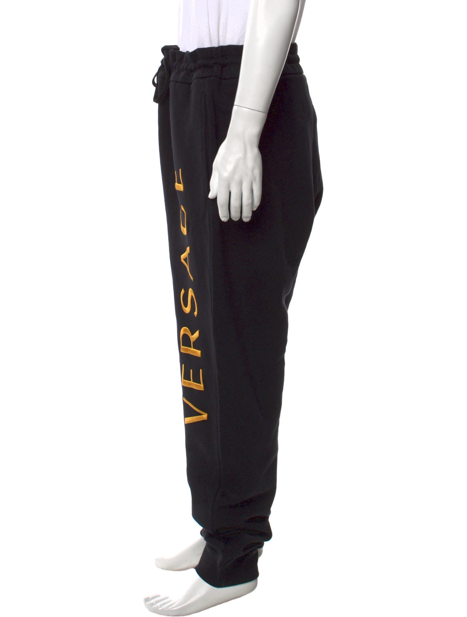 Versace Patterned Embroidered Accent Lounge Bottoms w/ Tags